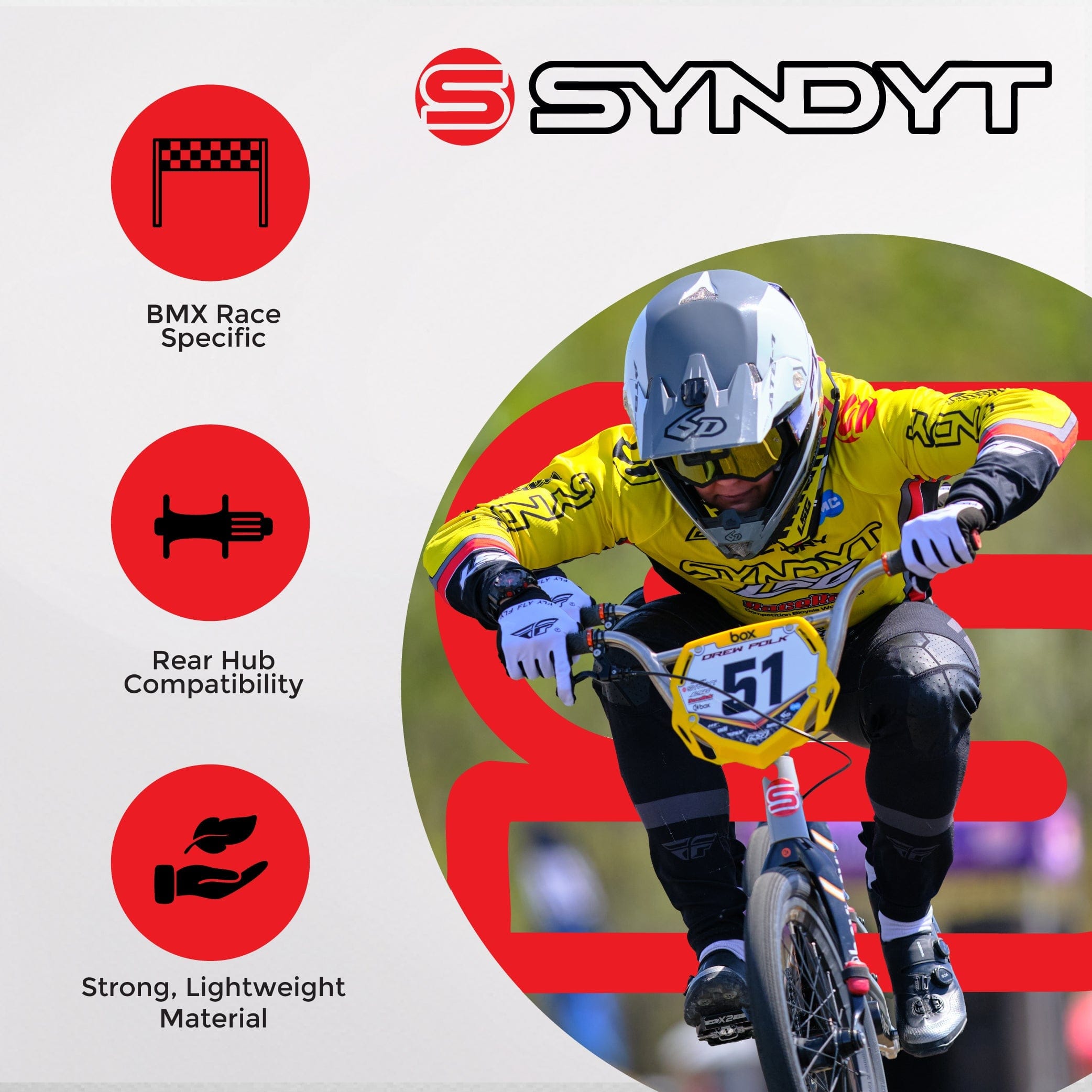 SYNDYT, LLC Bike Frame SYB 225: 22.5” TT Pro 4XL BMX Frame