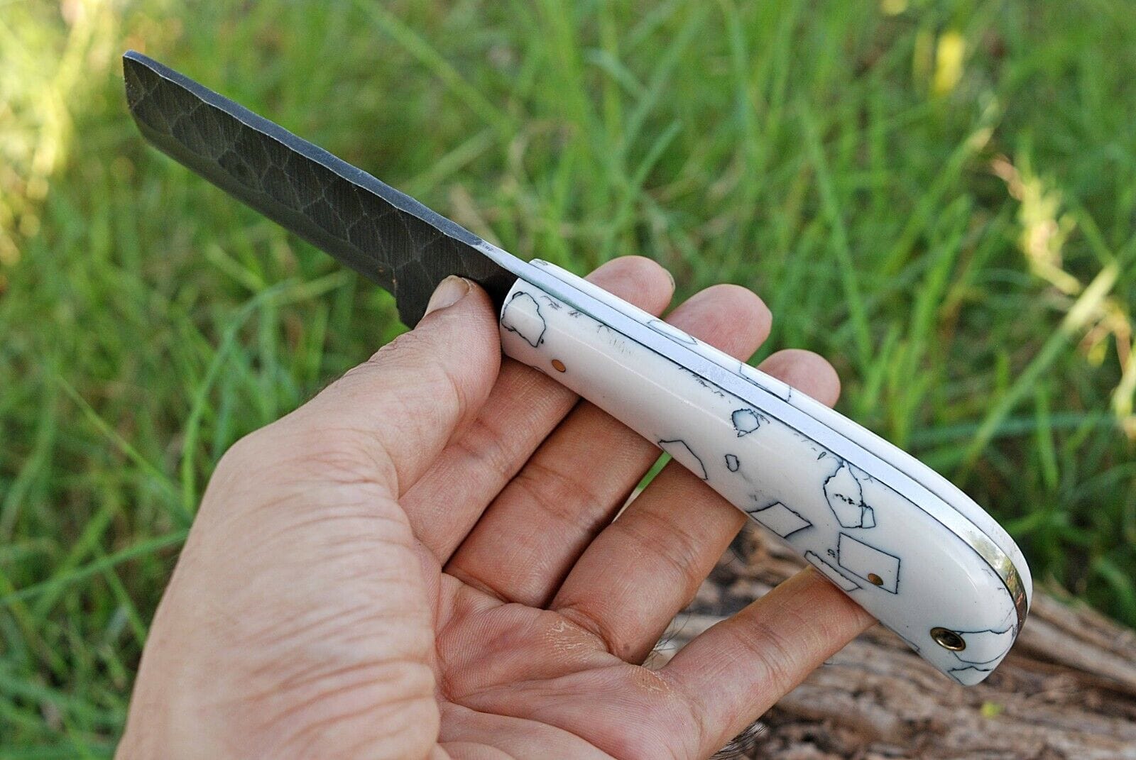 Texan Knives cowboy belt knives Custom Handmade Cowboy Bull Cutter Knives – 4" J2 Steel Blade