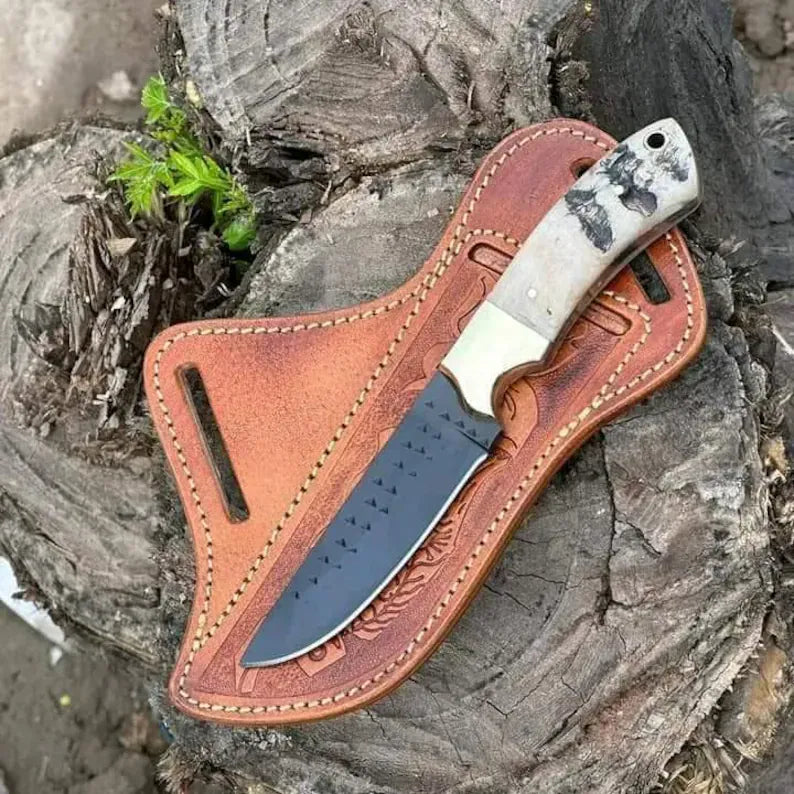 Texan Knives Cowboy Knife Custom Handmade Rasp Tool Knife with Sheep Horn Handle – Knives Ranch Outdoor Gear