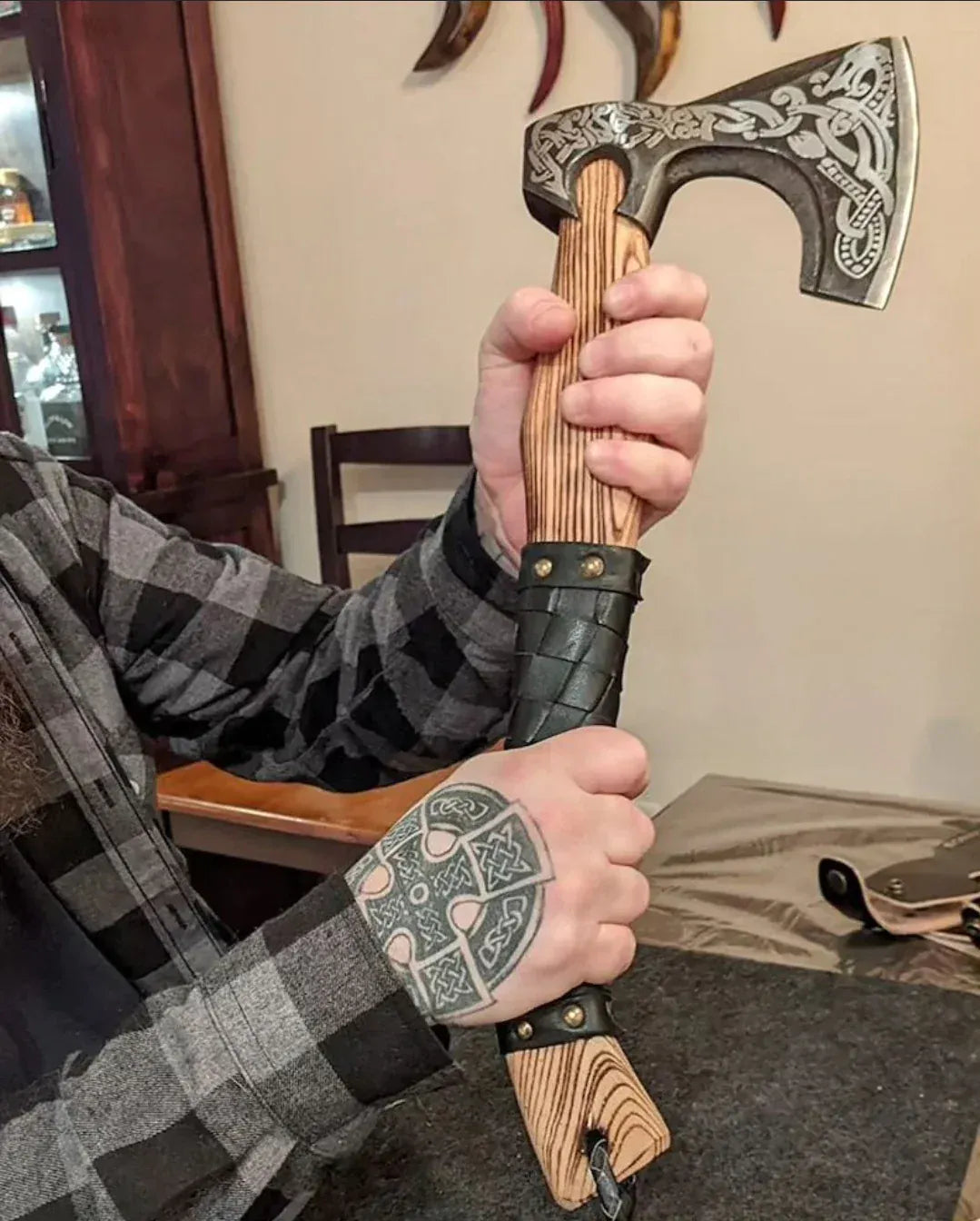 Texan Knives Custom Handmade Viking Axe