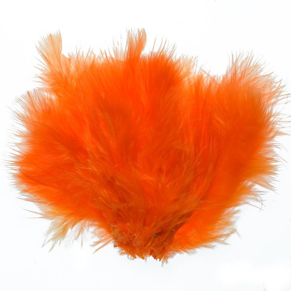 The Fly Fishing Place Fly Tying Feathers Orange Fly Tying Materials - Select Woolly Bugger Marabou Standard Colors - 1/8 Ounce