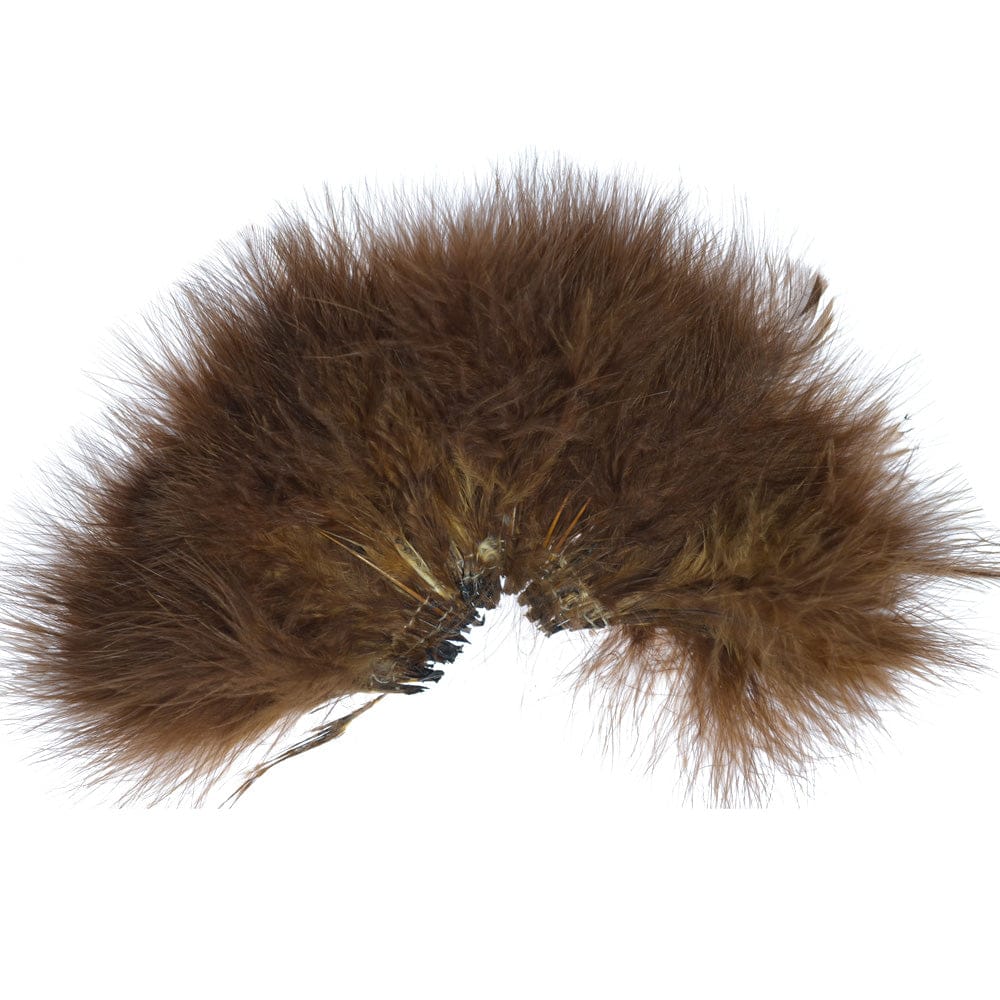 The Fly Fishing Place Fly Tying Feathers Select Strung Long Spey Marabou Master Pack - 4 Colors - White Dark Brown Sculpin Olive Black