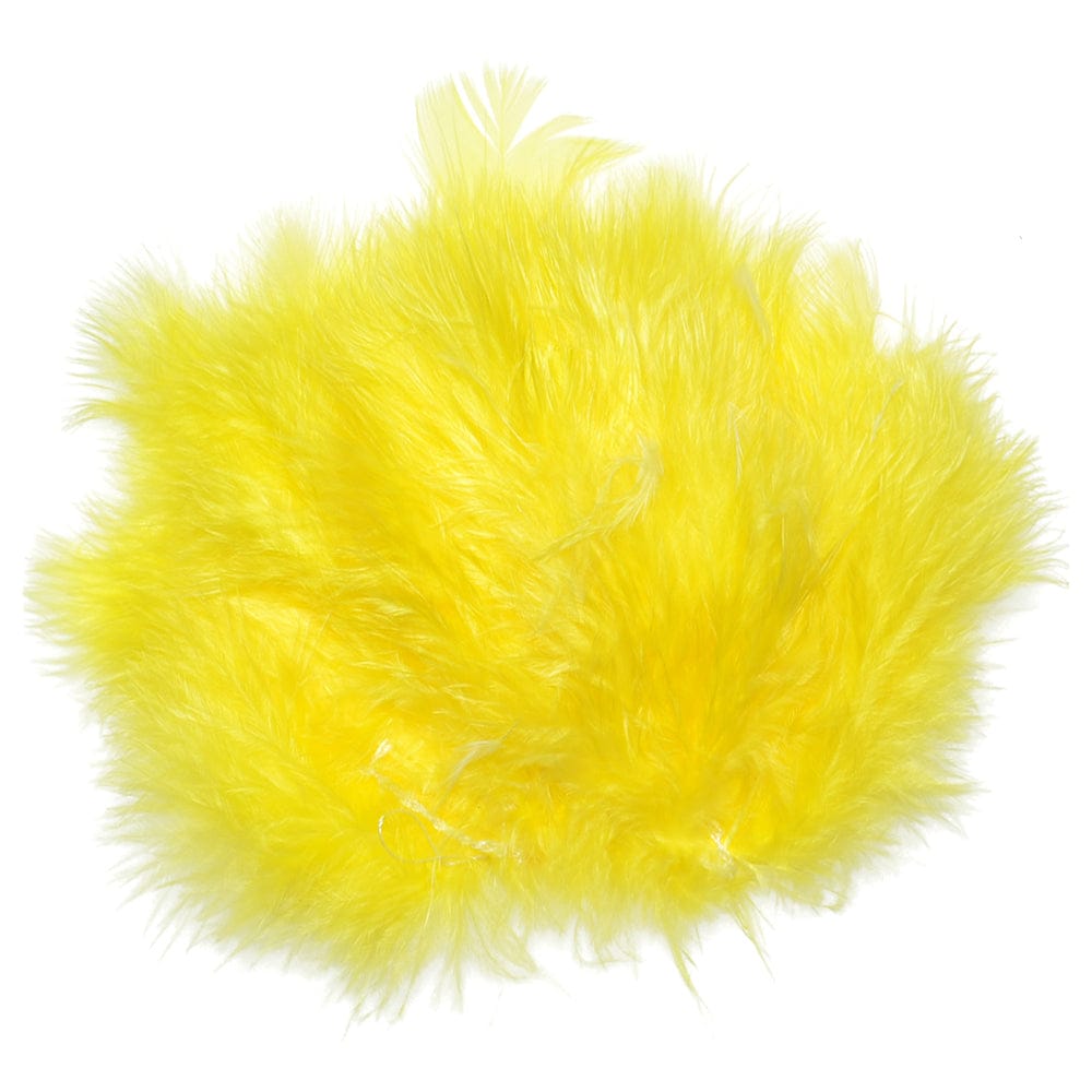 The Fly Fishing Place Fly Tying Feathers Yellow Fly Tying Materials - Select Woolly Bugger Marabou Standard Colors - 1/8 Ounce