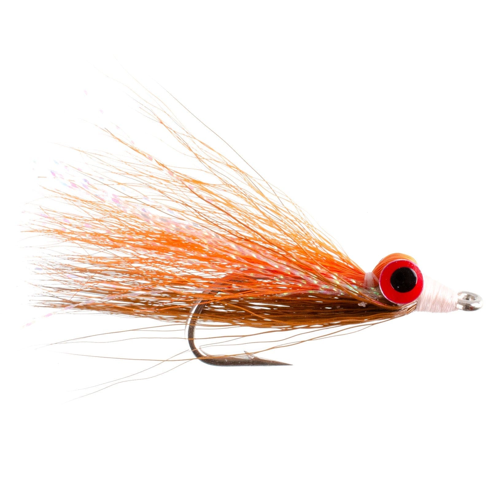 The Fly Fishing Place Freshwater Streamers Clouser Freshwater Deep Minnow Brown Orange Sunfish - Streamer Fly Fishing Flies - 4 Trout and Bass Flies - Hook Size 4