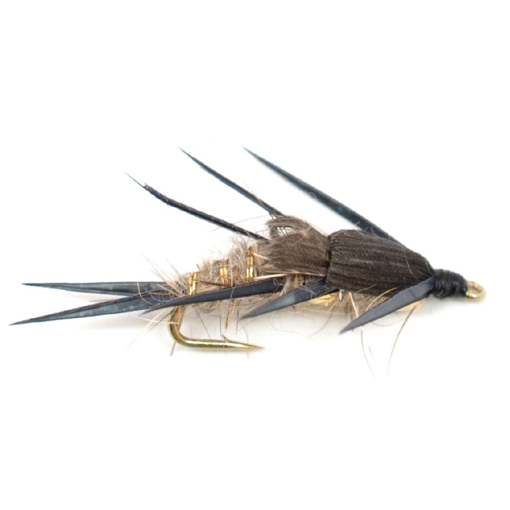 The Fly Fishing Place Nymph Flies Basics Collection - Double Bead Head Nymph Assortment - 10 Wet Flies - 5 Patterns - Hook Size 10