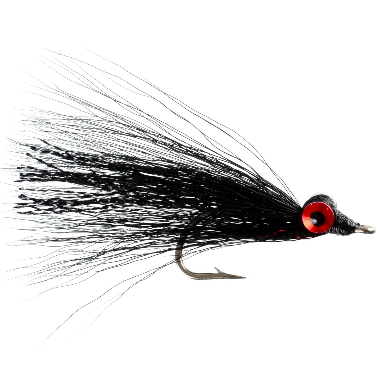 The Fly Fishing Place Saltwater Streamers Clousers Deep Minnow Black - Streamer Fly Fishing Flies - 4 Saltwater and Bass Flies - Hook Size 1/0