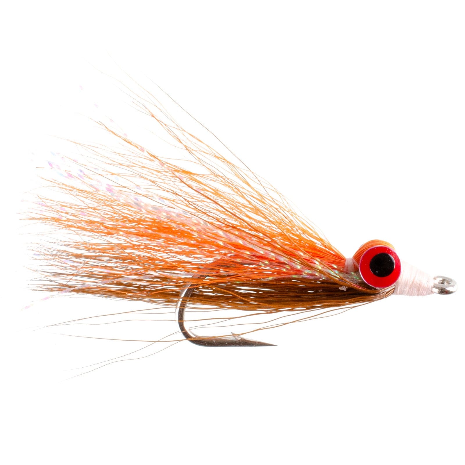 The Fly Fishing Place Saltwater Streamers Clousers Deep Minnow Brown Orange Sunfish - Streamer Fly Fishing Flies - 4 Saltwater and Bass Flies - Hook Size 1/0