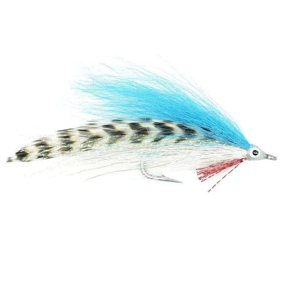 The Fly Fishing Place Saltwater Streamers Lefty's Deceiver Saltwater Streamer Fly - Blue/White/Grizzly - 4 Flies Hook Size 1/0