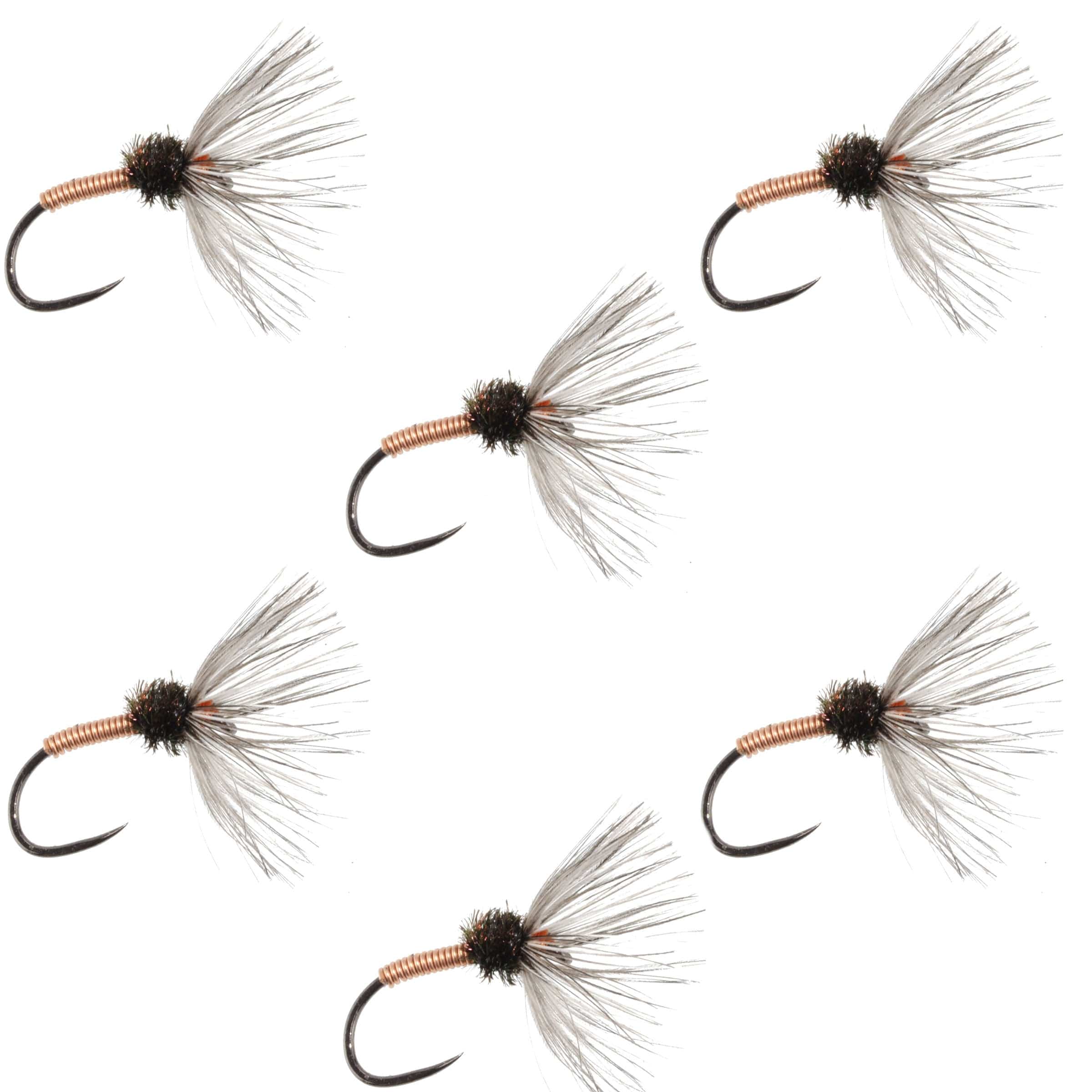 The Fly Fishing Place Tenkara Kebari Copper Sakasa Kebari - 6 Tenkara Flies - Size 10