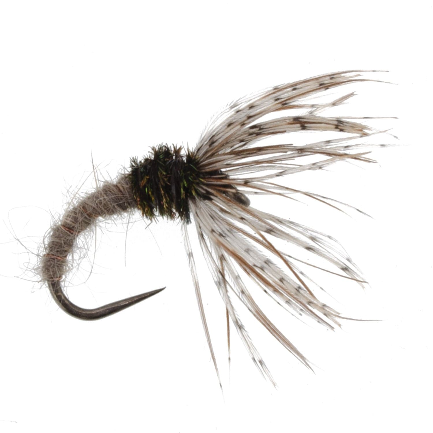 The Fly Fishing Place Tenkara Kebari Hares Ear Sakasa Kebari - 12 Tenkara Flies - Size 12