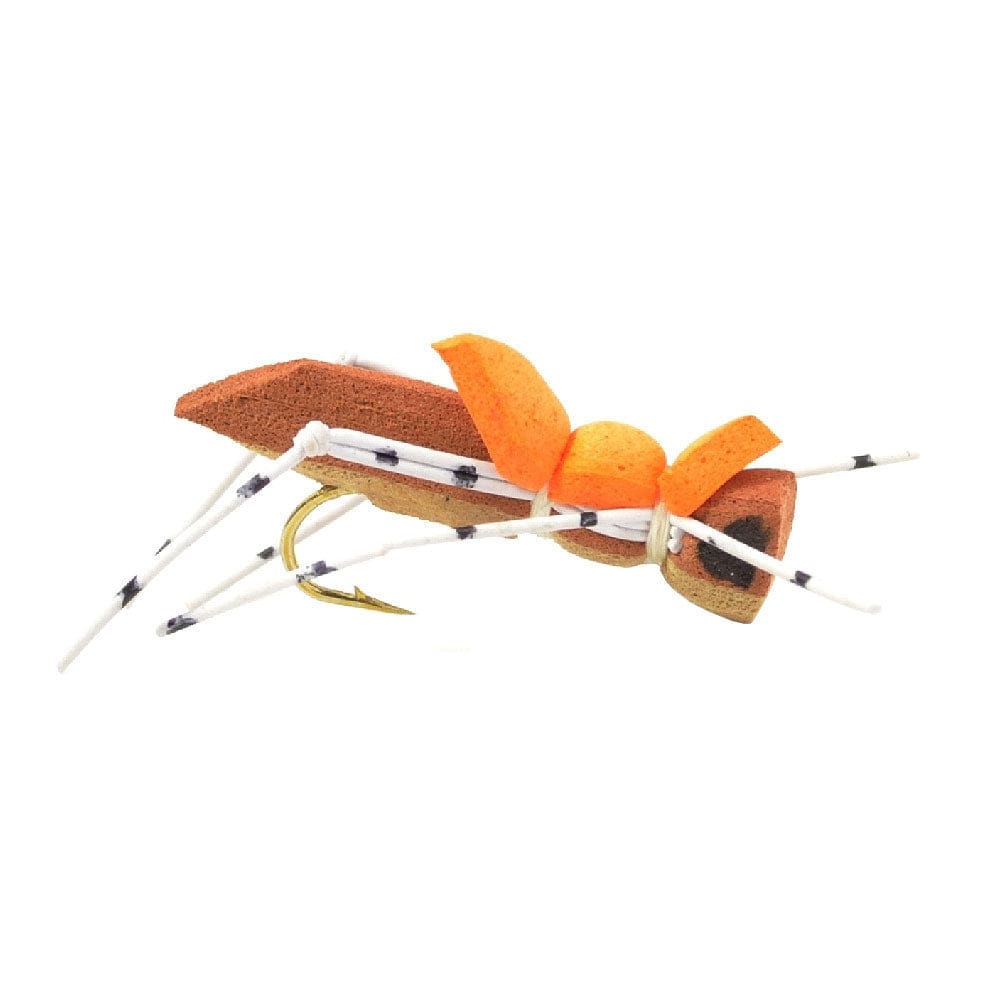 The Fly Fishing Place Terrestrials Basics Collection - Foam Hoppers Assortment - 10 Flies - Size 10