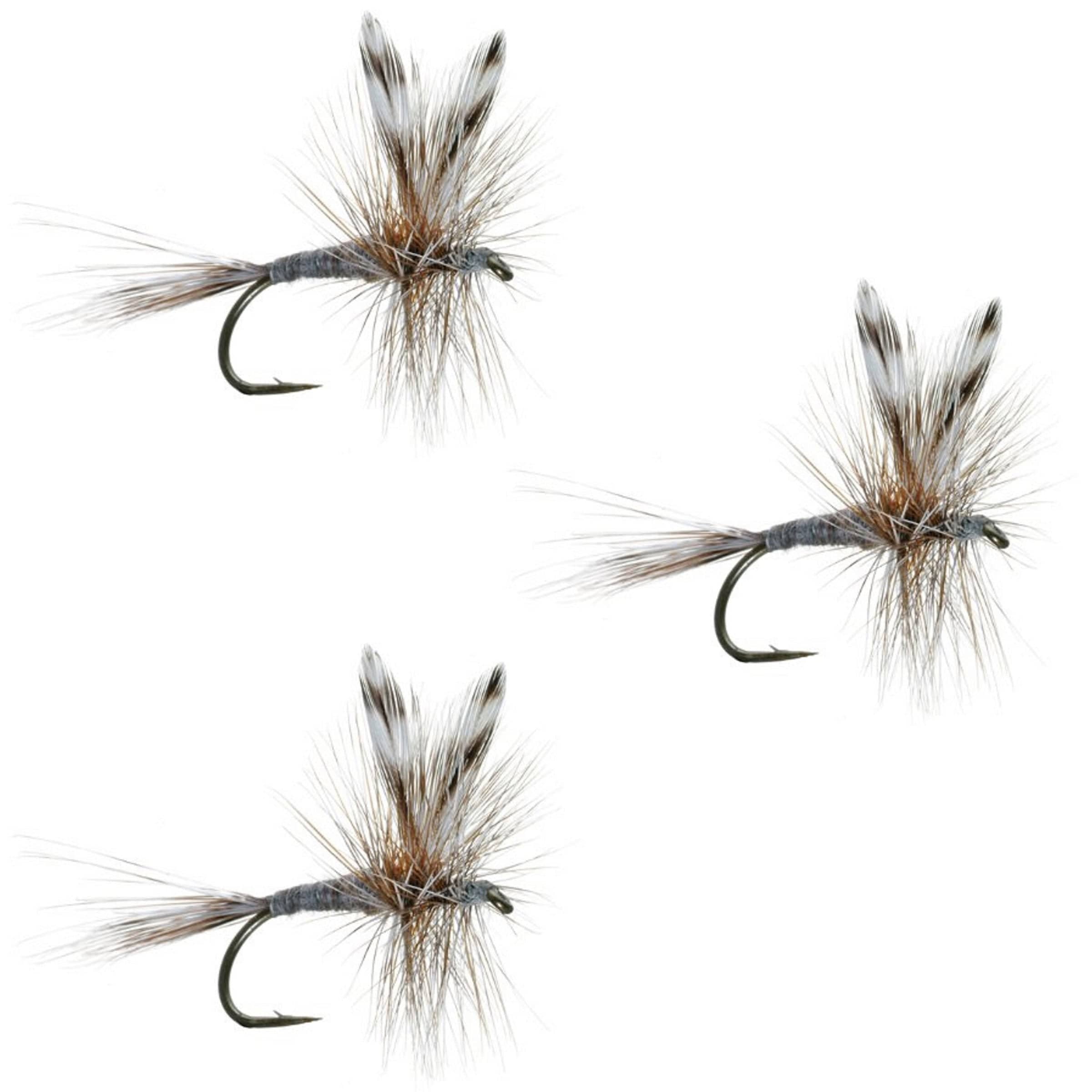 The Fly Fishing Place Trout Dry Flies 3 Pack Adams Classic Dry Fly - Hook Size 20
