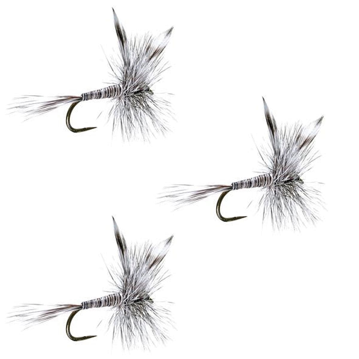 The Fly Fishing Place Trout Dry Flies 3 Pack Barbless Mosquito Classic Trout Dry Fly Fishing Flies - Hook Size 16
