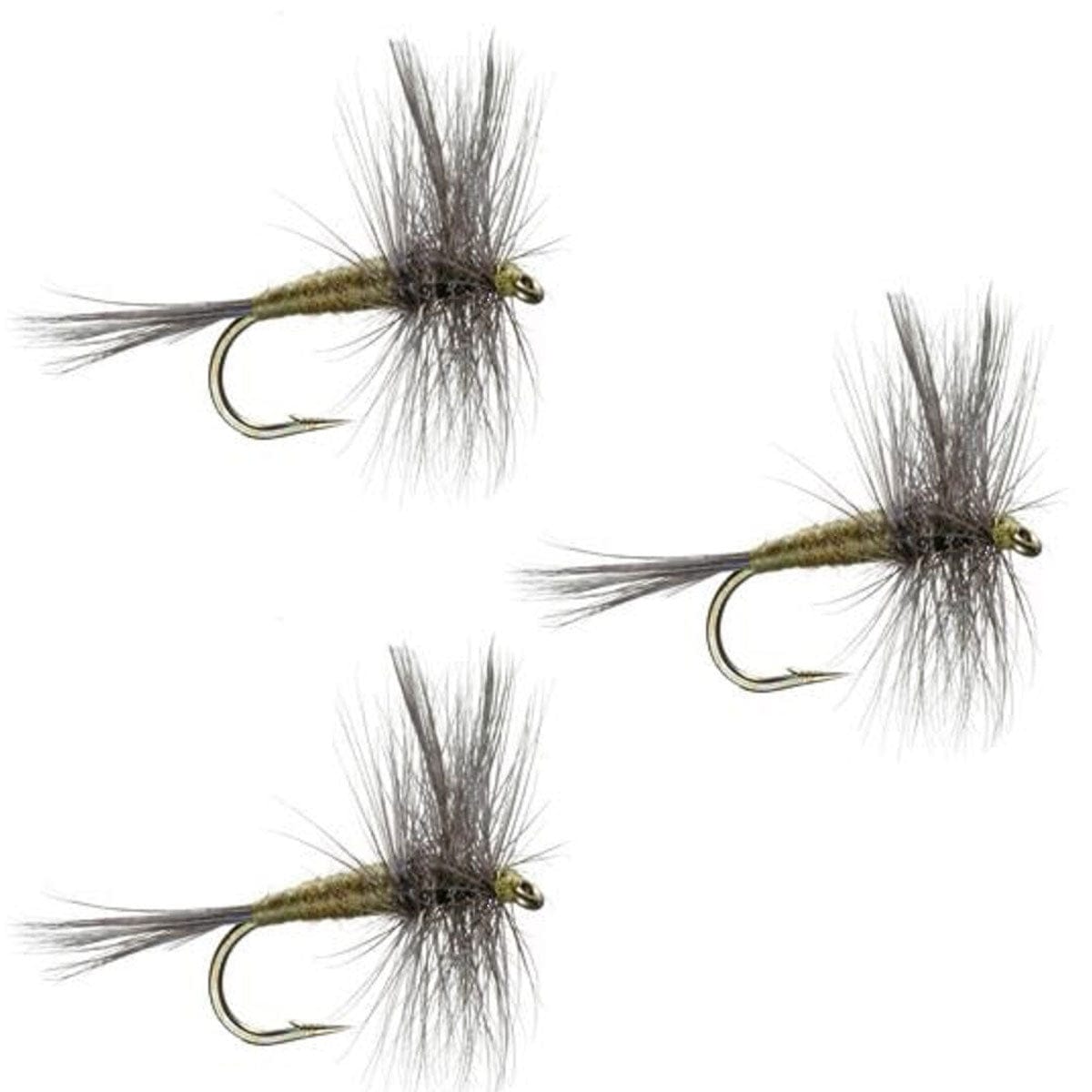 The Fly Fishing Place Trout Dry Flies 3 Pack Blue Wing Olive BWO Classic Dry Fly - Hook Size 20