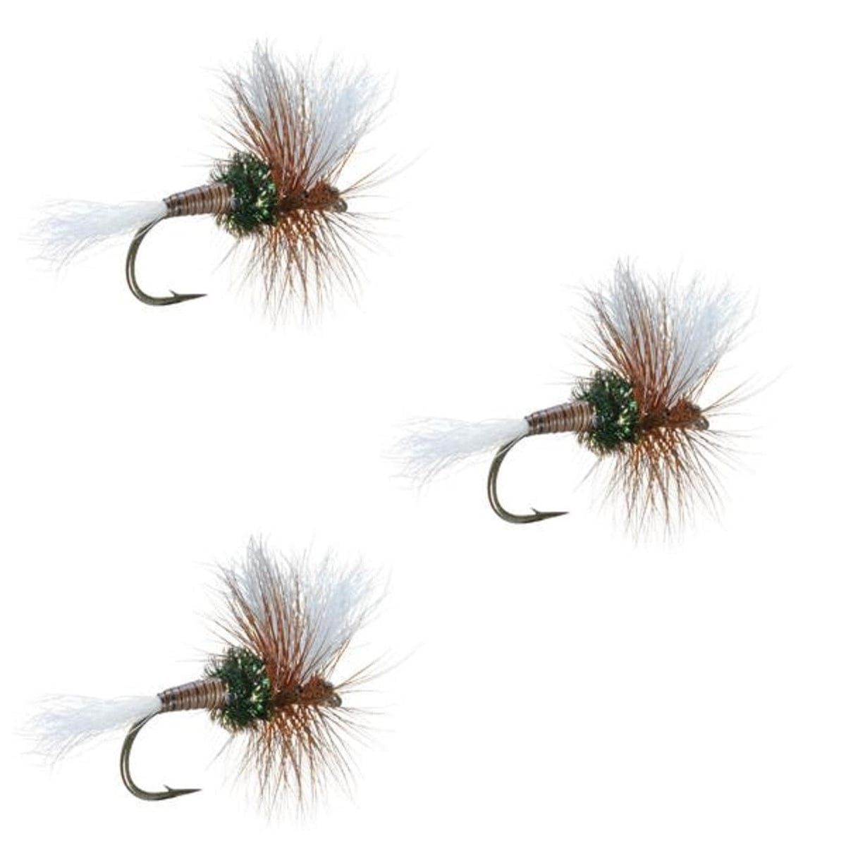 The Fly Fishing Place Trout Dry Flies 3 Pack H & L Variant Classic Dry Flies Hook Size 12