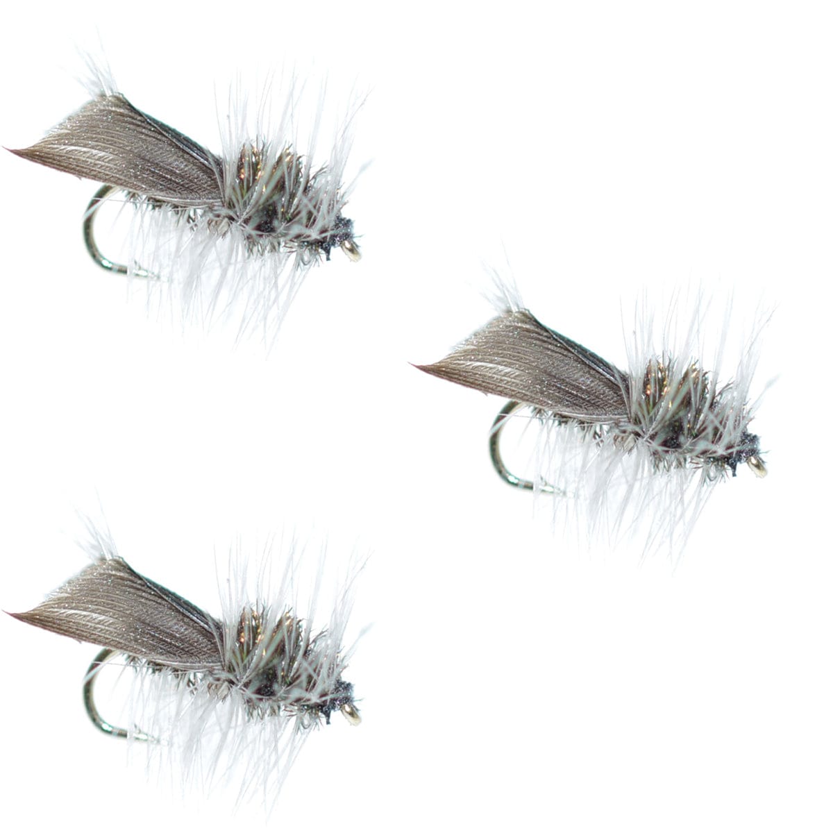 The Fly Fishing Place Trout Dry Flies 3 Pack Hemingway Caddis Dry Fly - Hook Size 18