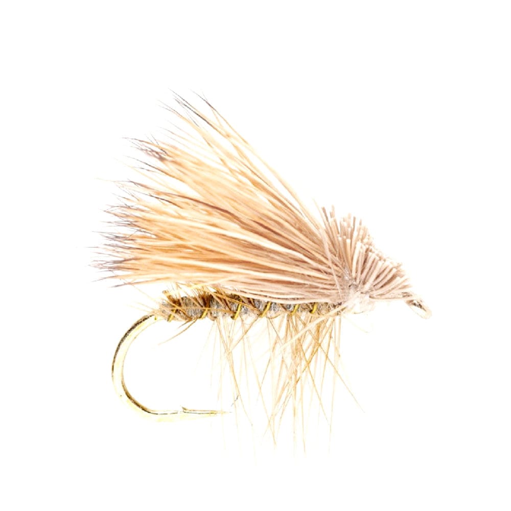 The Fly Fishing Place Trout Dry Flies 3 Pack Yellow Elk Hair Caddis Classic Trout Dry Flies Size 14