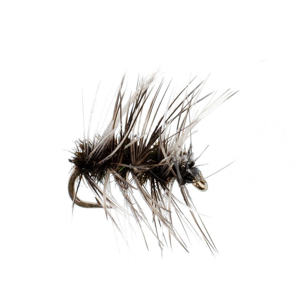 The Fly Fishing Place Trout Dry Flies Barbless Griffiths Gnat Midge Trout Dry Fly Fishing Flies - 6 Flies Size 18