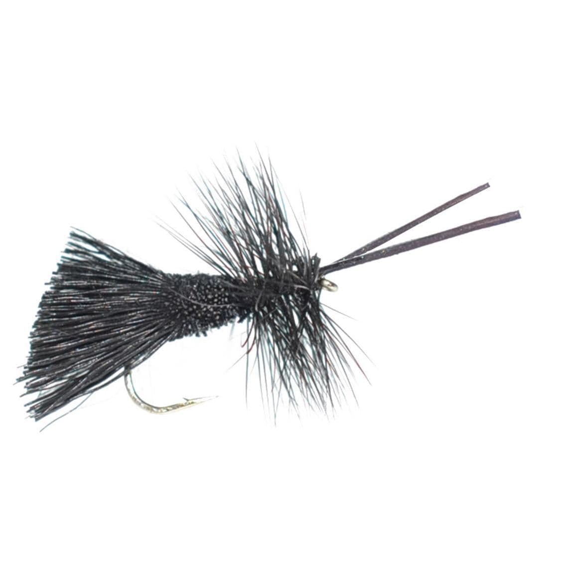 The Fly Fishing Place Trout Dry Flies Goddard Caddis Black Dry Fly - 12 Flies Hook Size 12