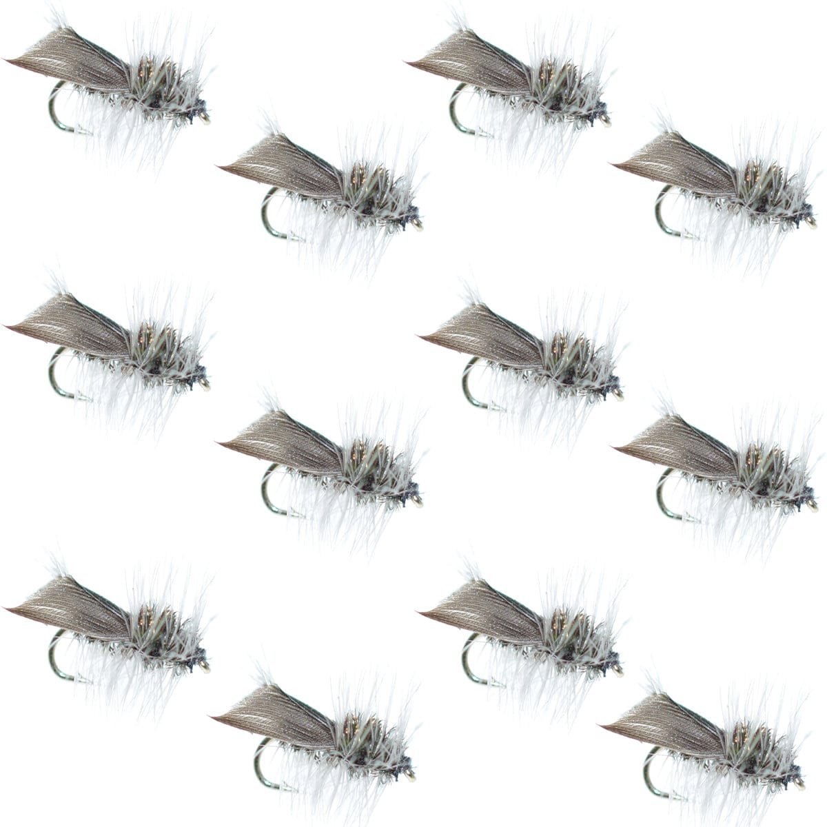 The Fly Fishing Place Trout Dry Flies Hemingway Caddis Dry Fly - 1 Dozen Flies Hook Size 14