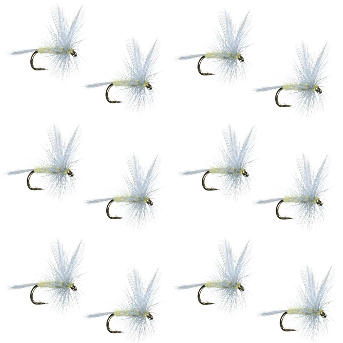 The Fly Fishing Place Trout Dry Flies Pale Morning Dun PMD Classic Dry Fly - 1 Dozen Flies Hook Size 18
