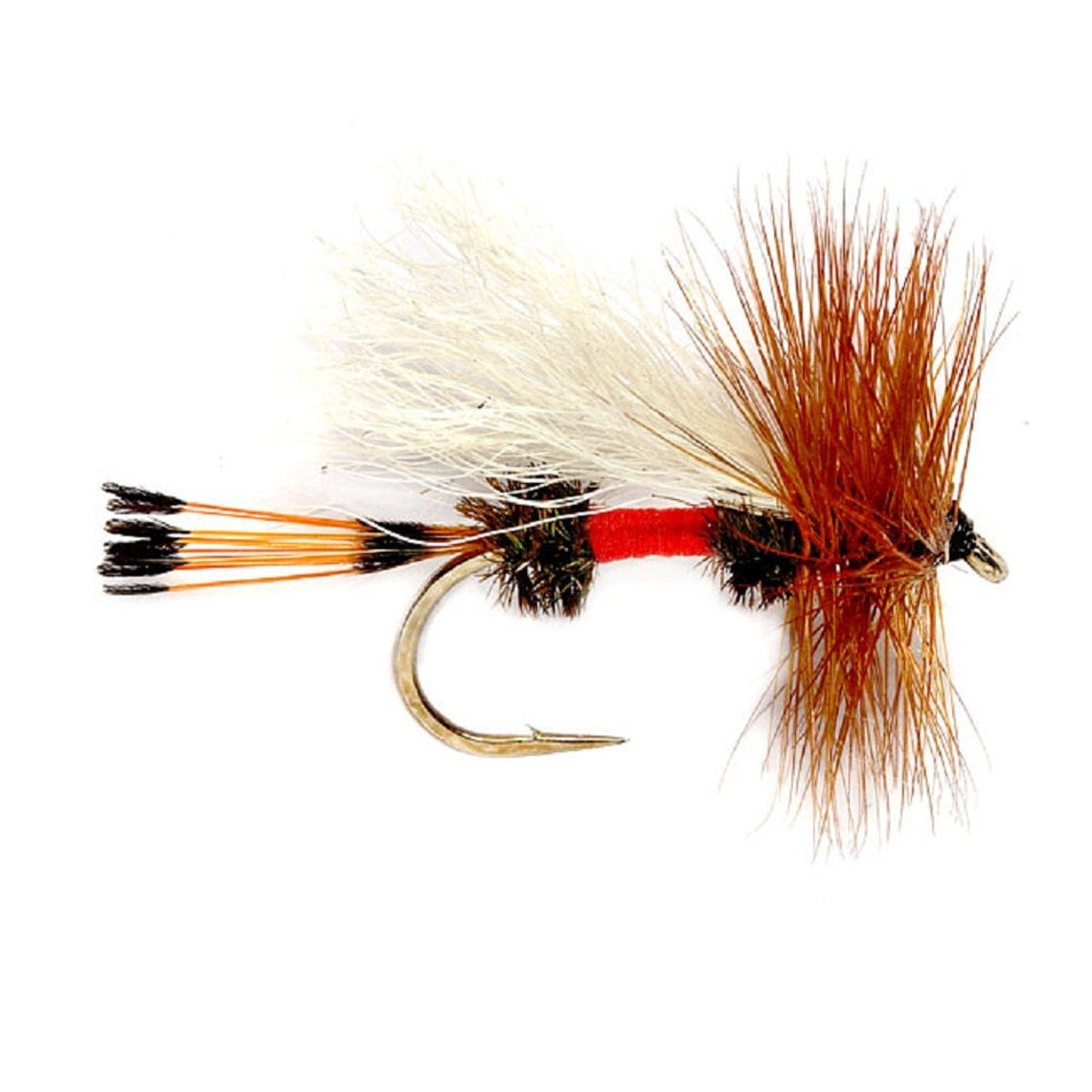 The Fly Fishing Place Trout Dry Flies Royal Trude Classic Hair Wing Dry Fly - 1 Dozen Flies Hook Size 10