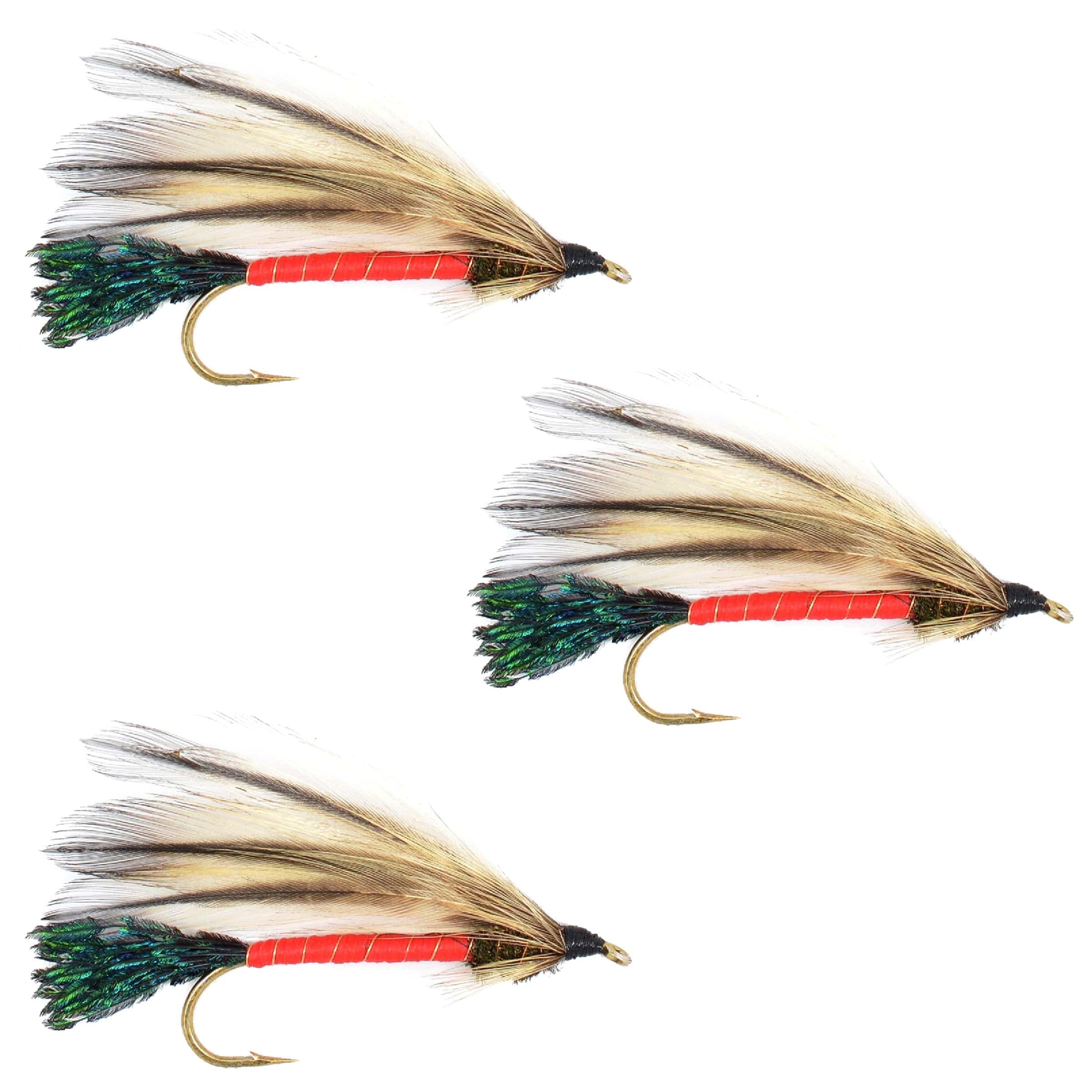 The Fly Fishing Place Trout Wet Flies 3 Pack Light Spruce Classic Trout and Bass Streamer Fly - Hook Size 4