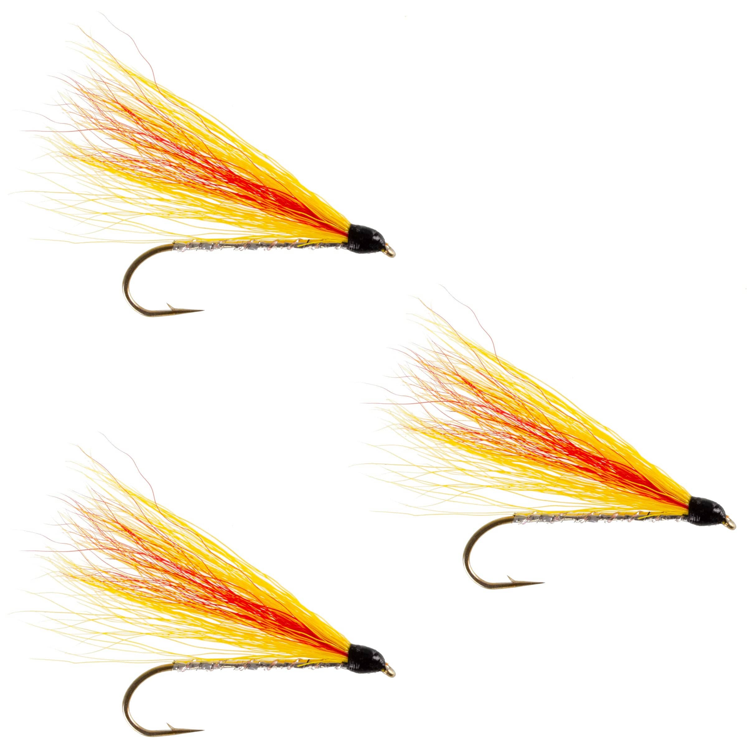 The Fly Fishing Place Trout Wet Flies 3 Pack Mickey Finn Classic Streamer Flies - Hook Size 4