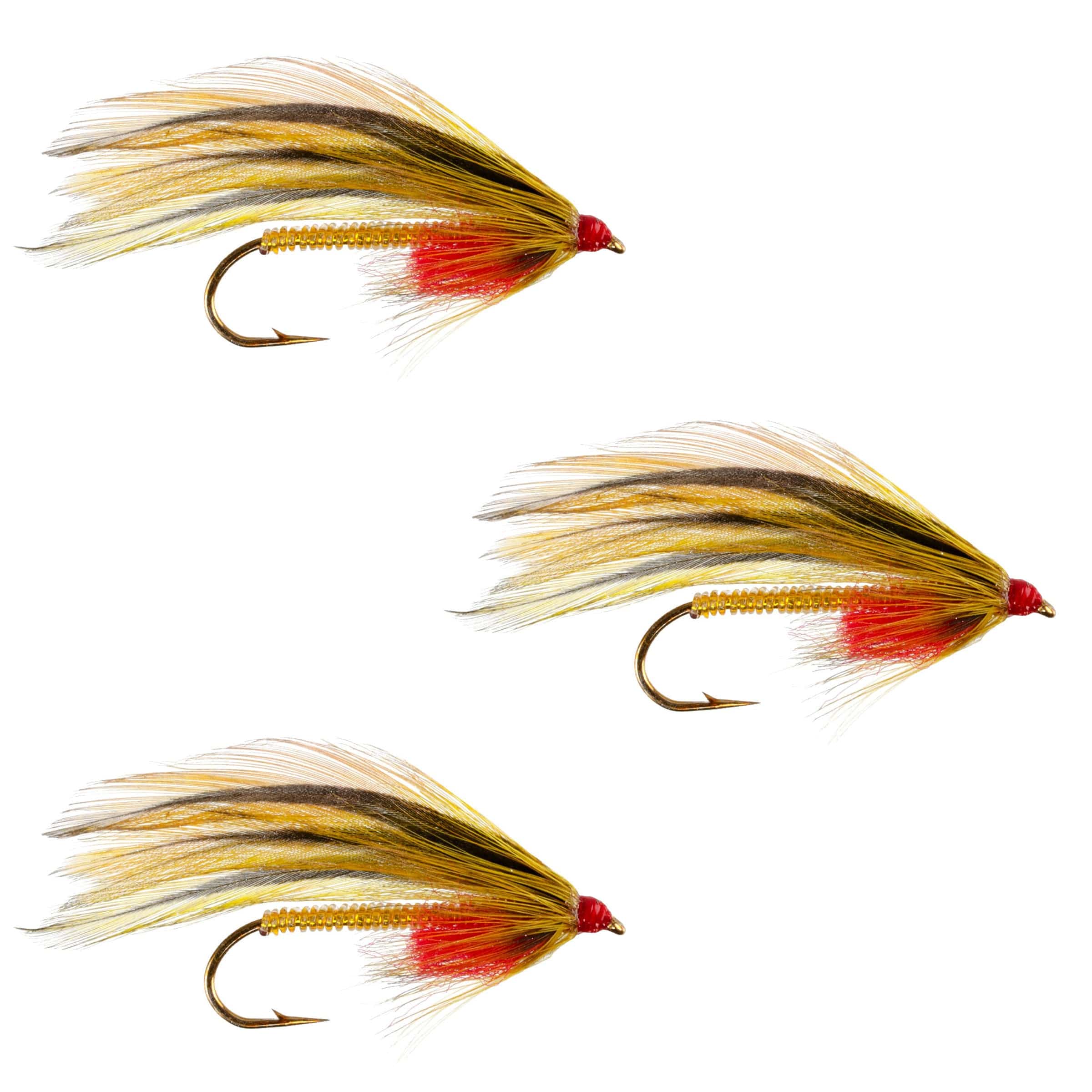 The Fly Fishing Place Trout Wet Flies 3 Pack Platte River Special Classic Streamer Flies - Hook Size 4
