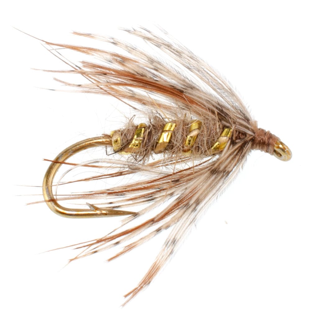 The Fly Fishing Place Trout Wet Flies 3 Pack Soft Hackle March Brown Partridge Fly Fishing Wet Flies - Hook Size 12
