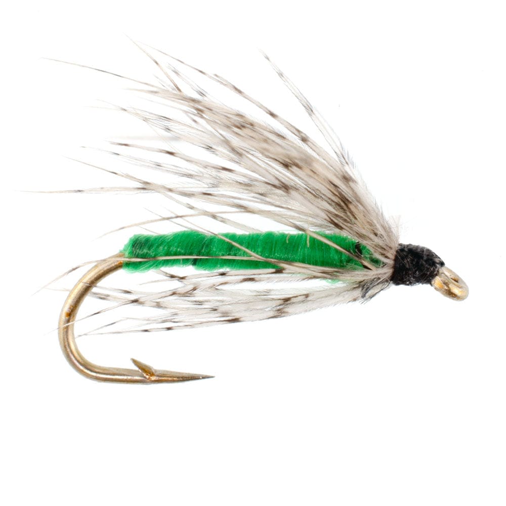 The Fly Fishing Place Trout Wet Flies 3 Pack Soft Hackle Partridge and Green Fly Fishing Wet Flies - Hook Size 12