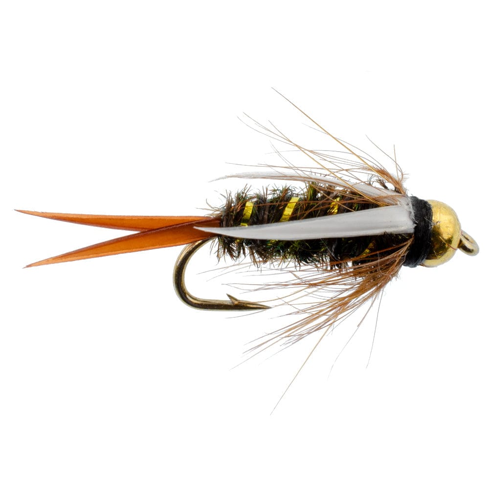 The Fly Fishing Place Trout Wet Flies 3 Pack Tungsten Bead Head Prince Nymph Fly Fishing Flies - Hook Size 18