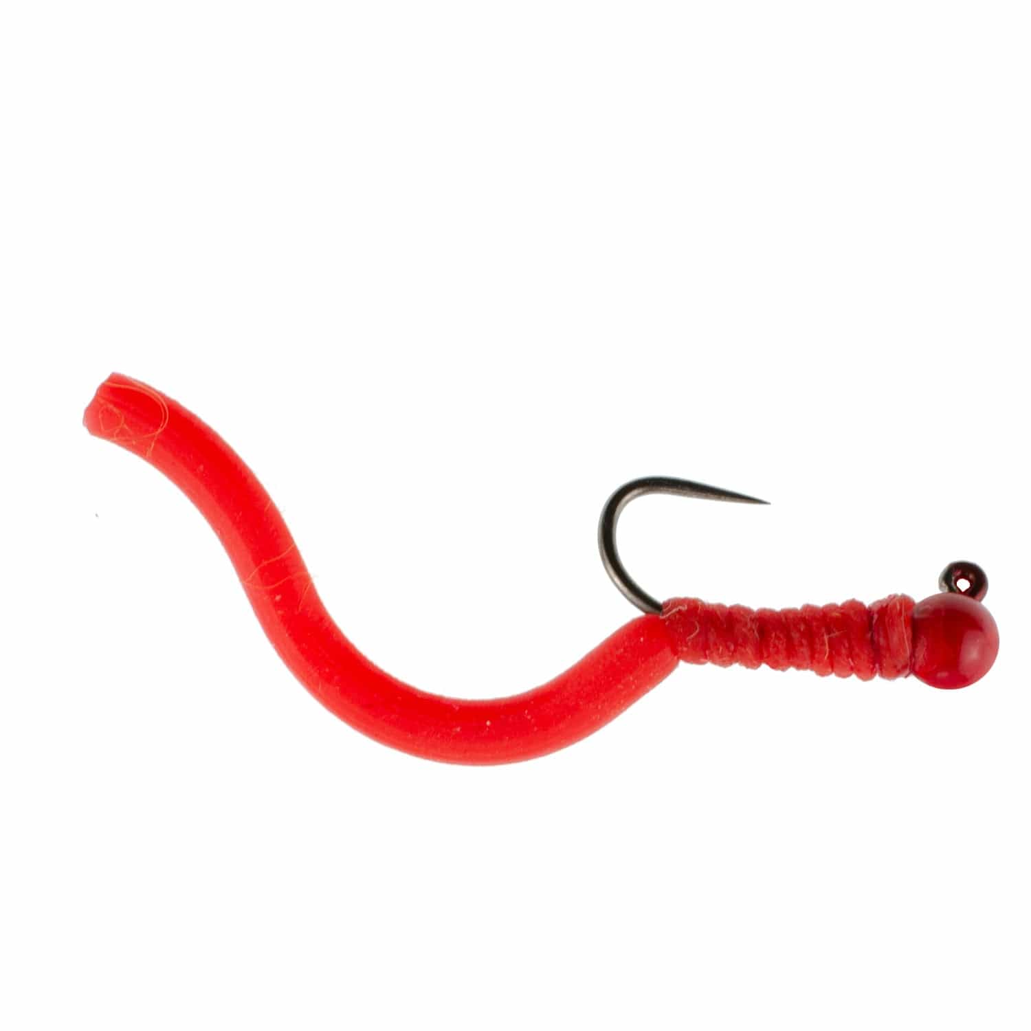The Fly Fishing Place Trout Wet Flies 3 Pack Tungsten Bead Squirminator Squirmy Wormy Tactical Jig Czech Euro Nymph Barbless Nymphing Fly - Size 12