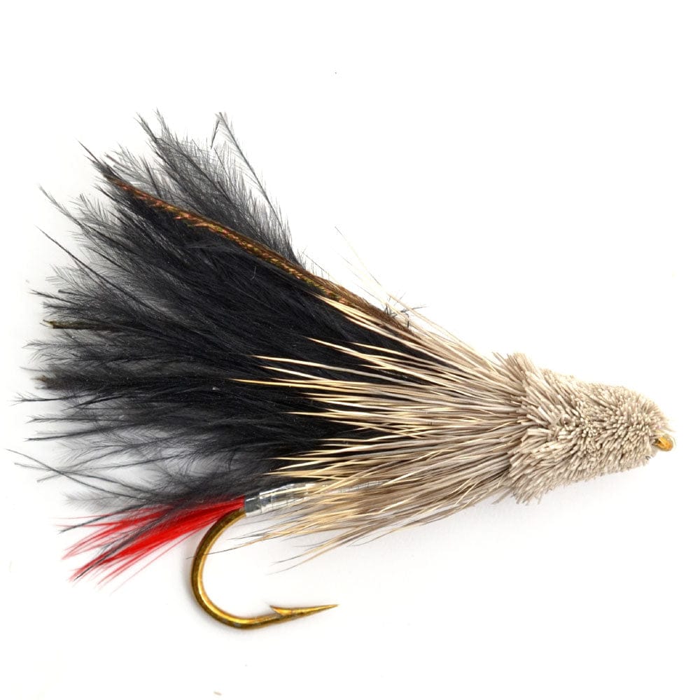 The Fly Fishing Place Trout Wet Flies Black Marabou Muddler Minnow Streamer Flies - 4 Fly Fishing Flies - Hook Size 4