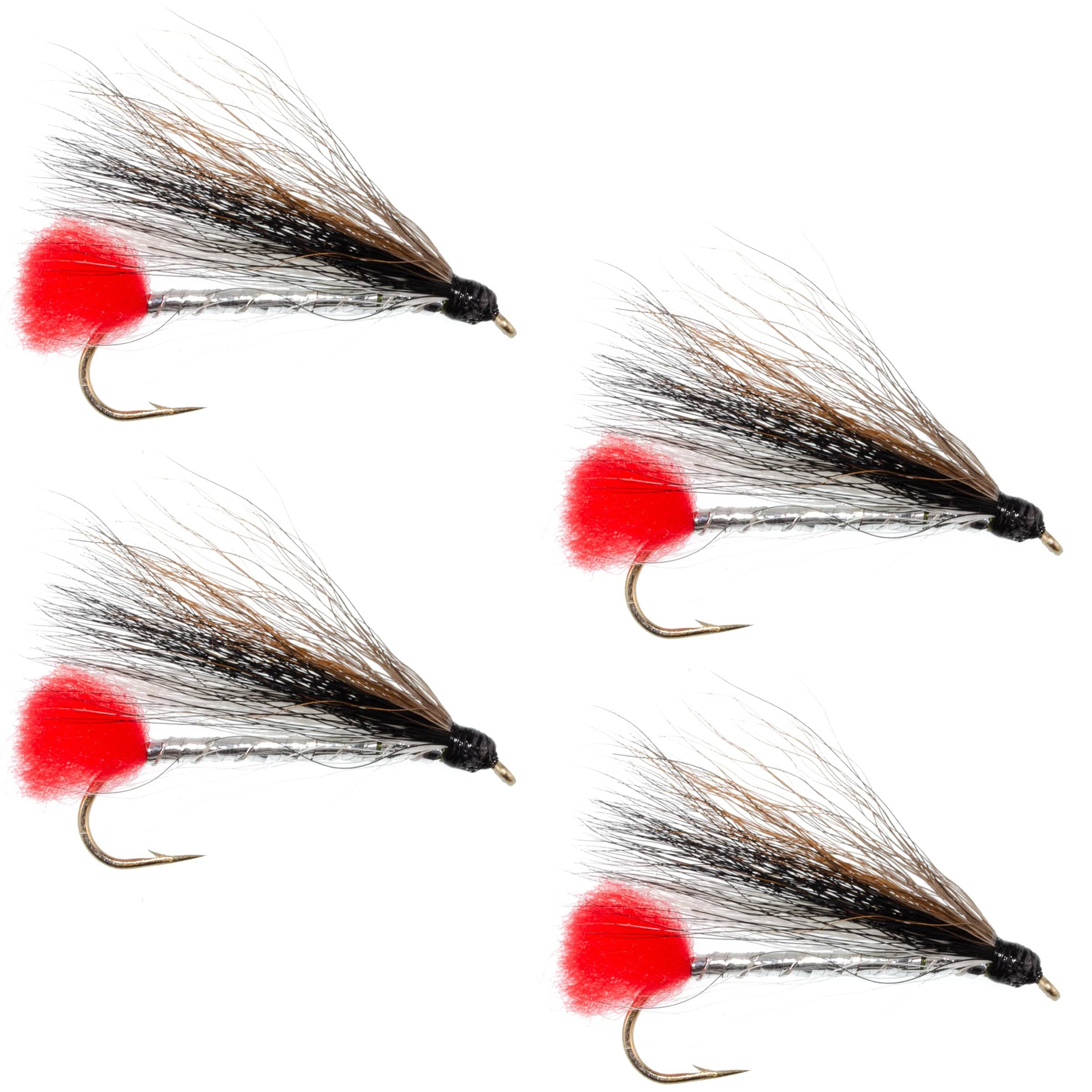 The Fly Fishing Place Trout Wet Flies Black Nose Dace Classic Streamer Flies - Set of 4- Hook Size 4
