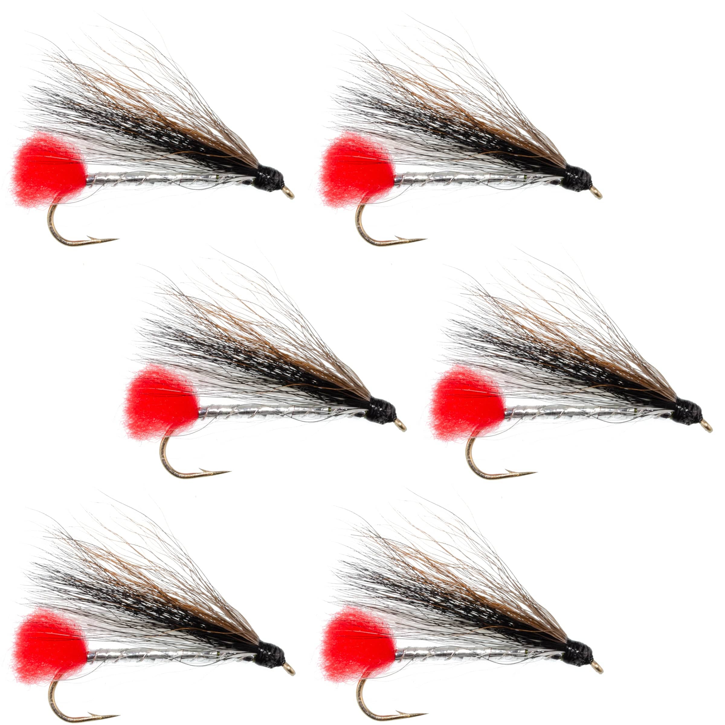 The Fly Fishing Place Trout Wet Flies Black Nose Dace Classic Streamer Flies - Set of 6- Hook Size 4