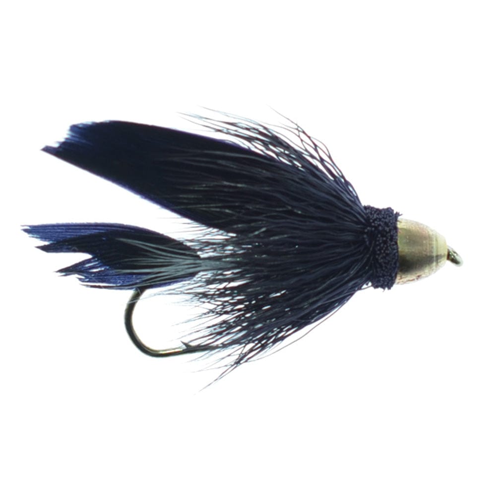 The Fly Fishing Place Trout Wet Flies Cone Head Black Muddler Minnow Fly Fishing Flies - Classic Streamers - Set of 4 Flies Hook Size 8