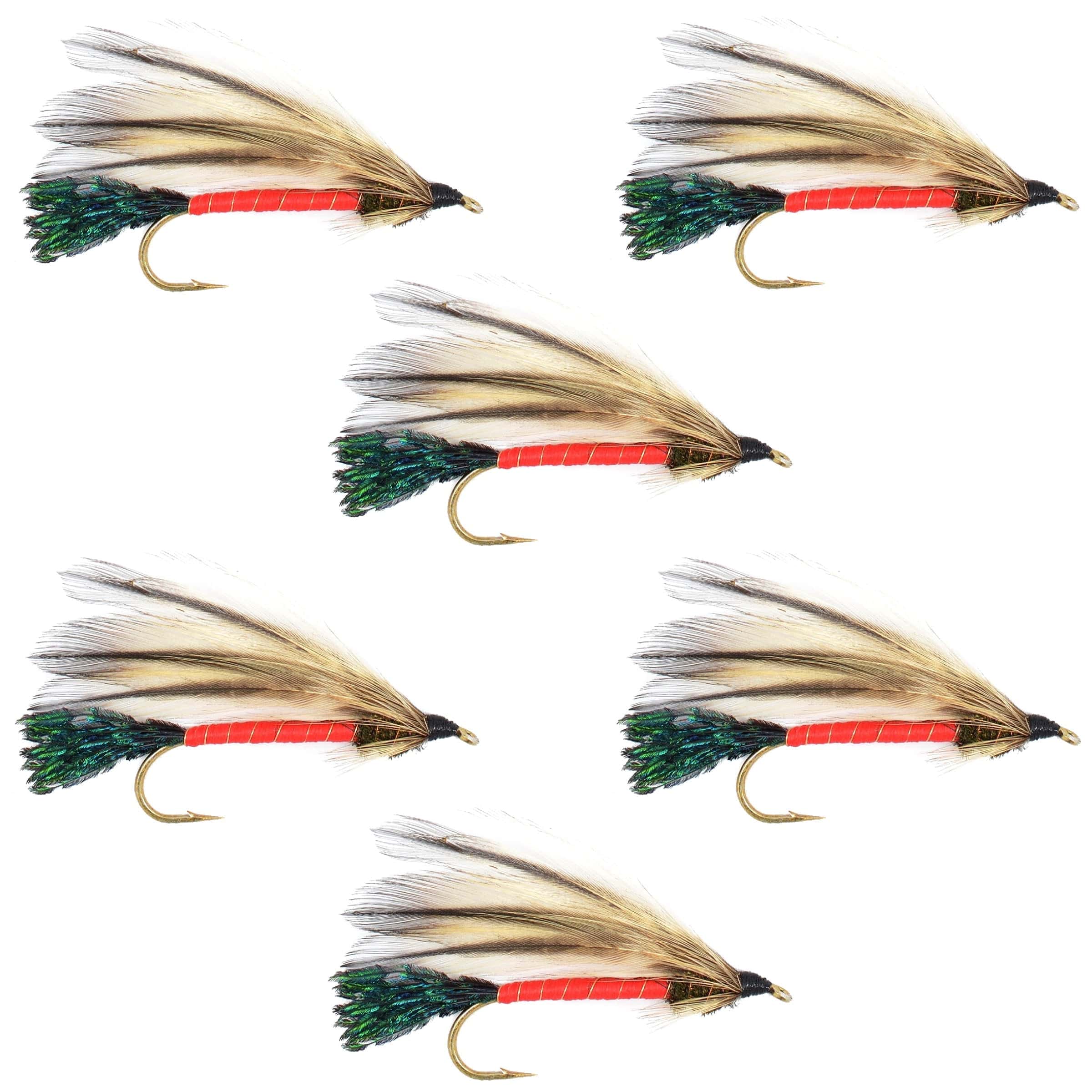 The Fly Fishing Place Trout Wet Flies Light Spruce Classic Streamer Flies - Set of 6 - Hook Size 4