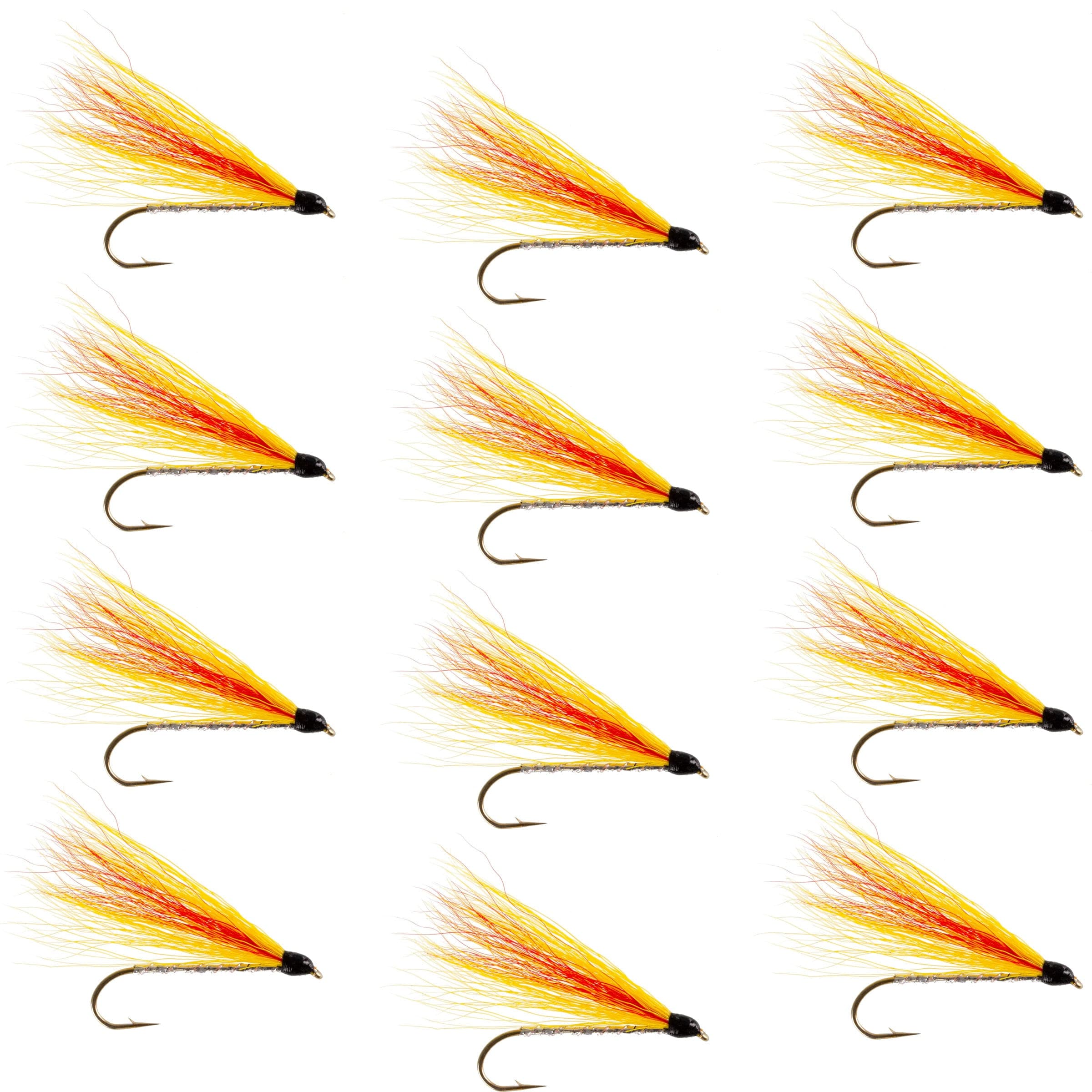 The Fly Fishing Place Trout Wet Flies Mickey Finn Classic Streamer Flies - Set of 12 - Hook Size 4