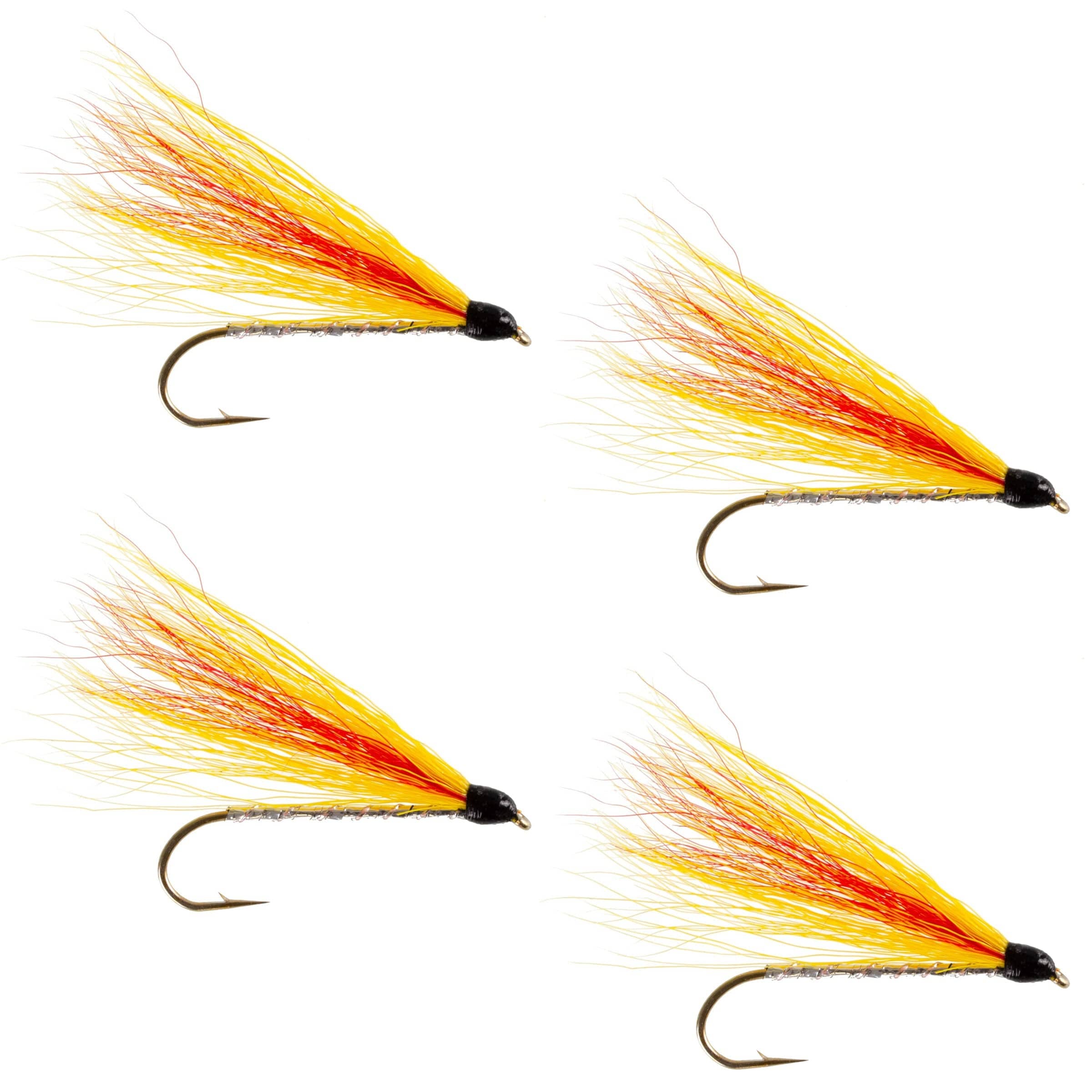 The Fly Fishing Place Trout Wet Flies Mickey Finn Classic Streamer Flies - Set of 4- Hook Size 4