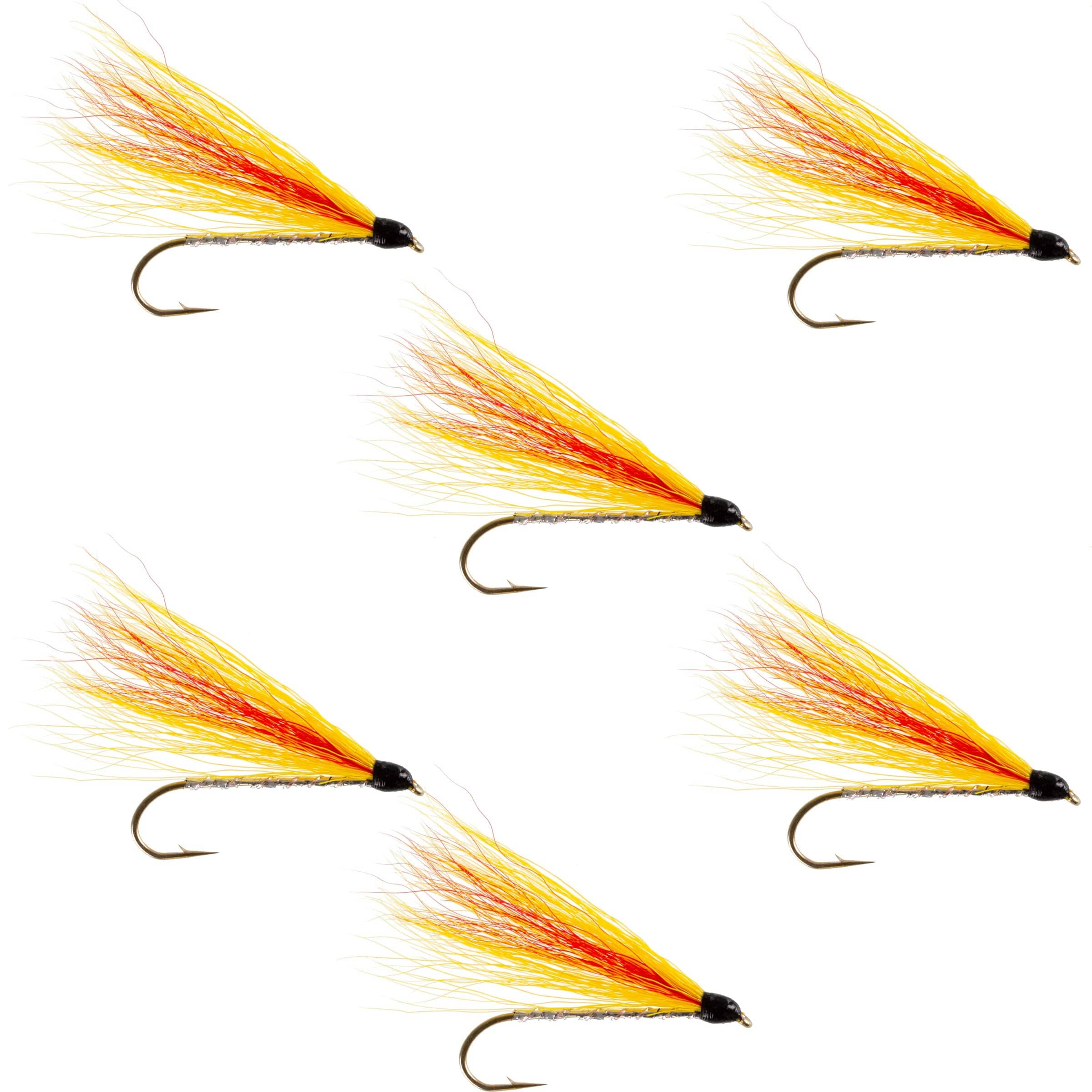 The Fly Fishing Place Trout Wet Flies Mickey Finn Classic Streamer Flies - Set of 6 - Hook Size 4