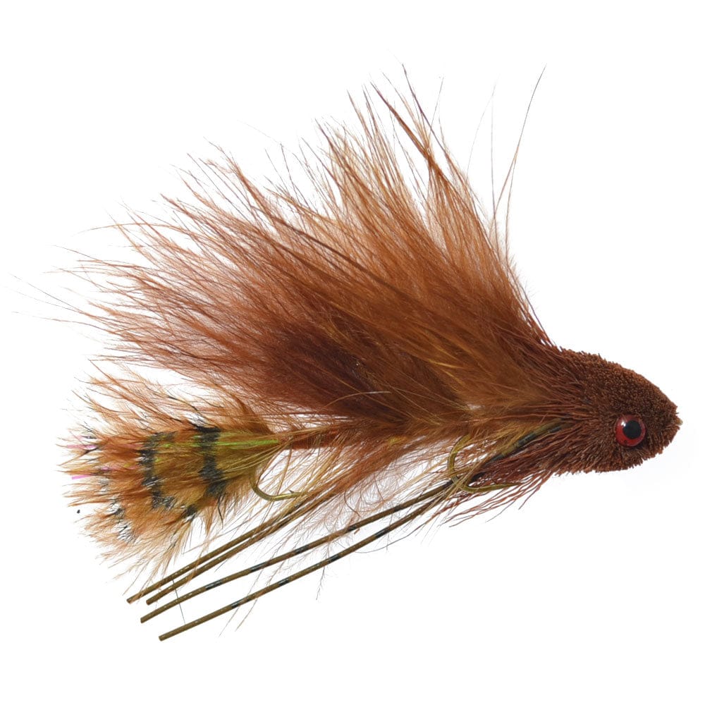 The Fly Fishing Place Trout Wet Flies Mini Sex Dungeon Streamer Sampler - 4 Colors - Size 6 - Articulated Trout Bass Steelhead Salmon and Bass Fly Fishing Flies