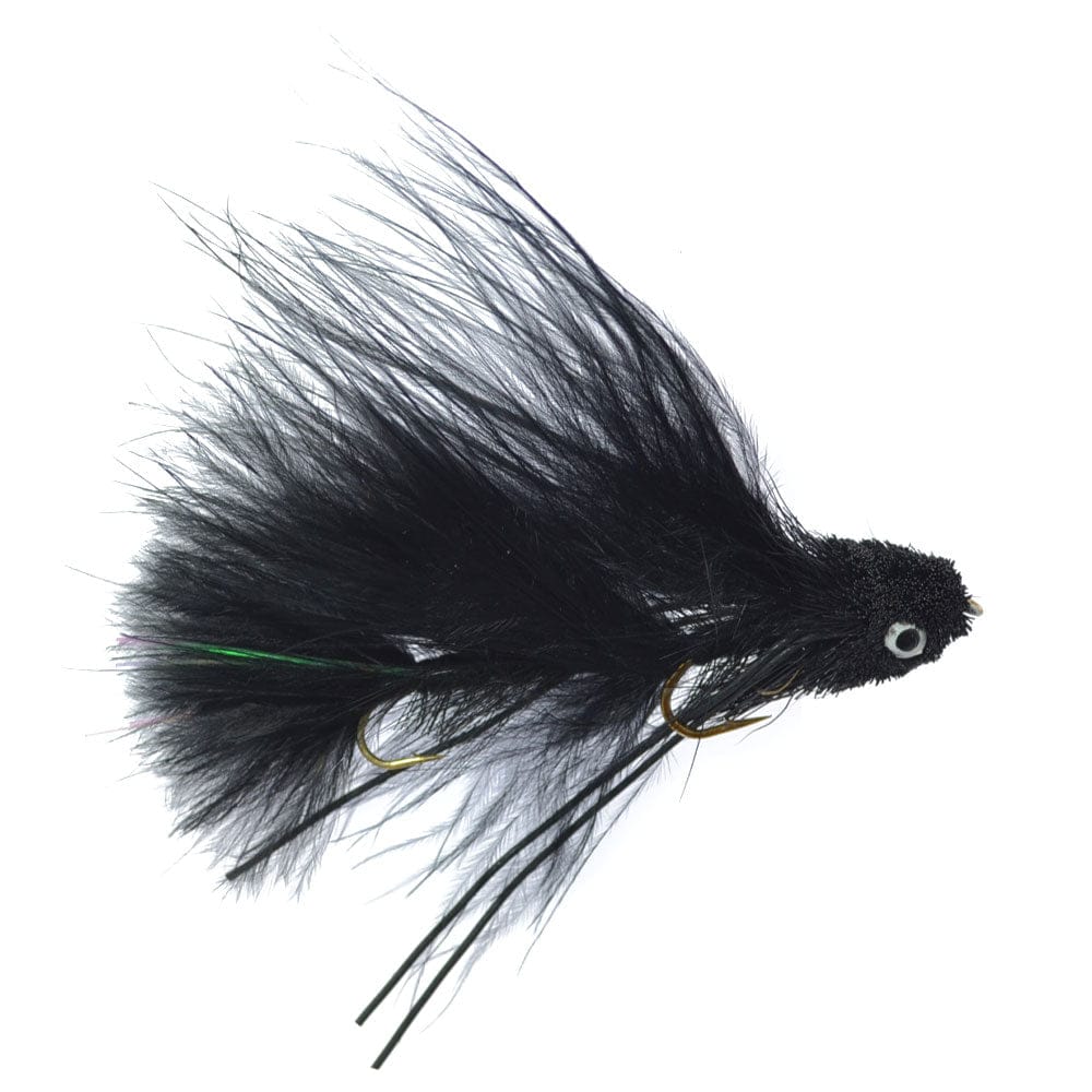 The Fly Fishing Place Trout Wet Flies Mini Sex Dungeon Streamer Sampler - 4 Colors - Size 6 - Articulated Trout Bass Steelhead Salmon and Bass Fly Fishing Flies