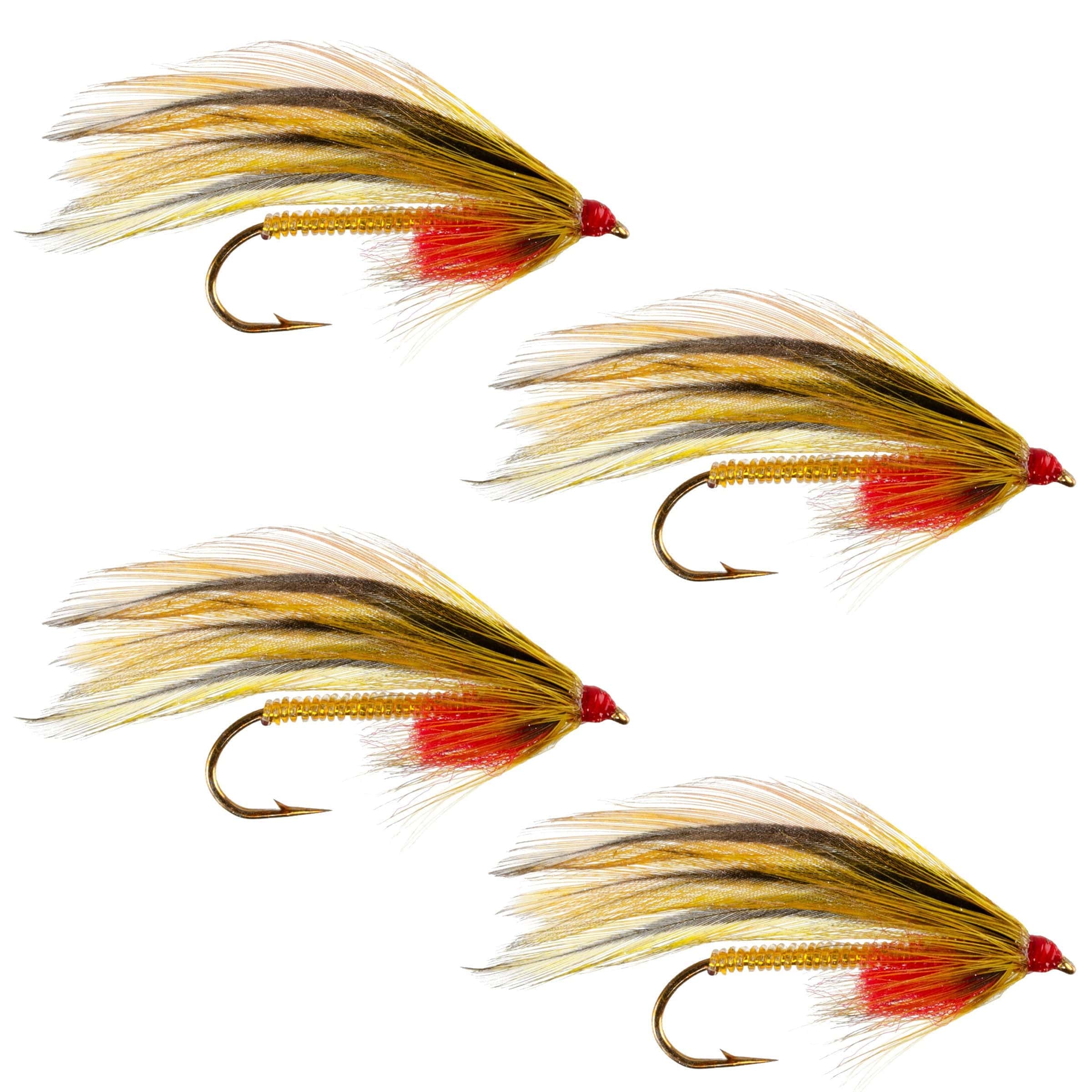 The Fly Fishing Place Trout Wet Flies Platte River Special Classic Streamer Flies - Set of 4- Hook Size 4