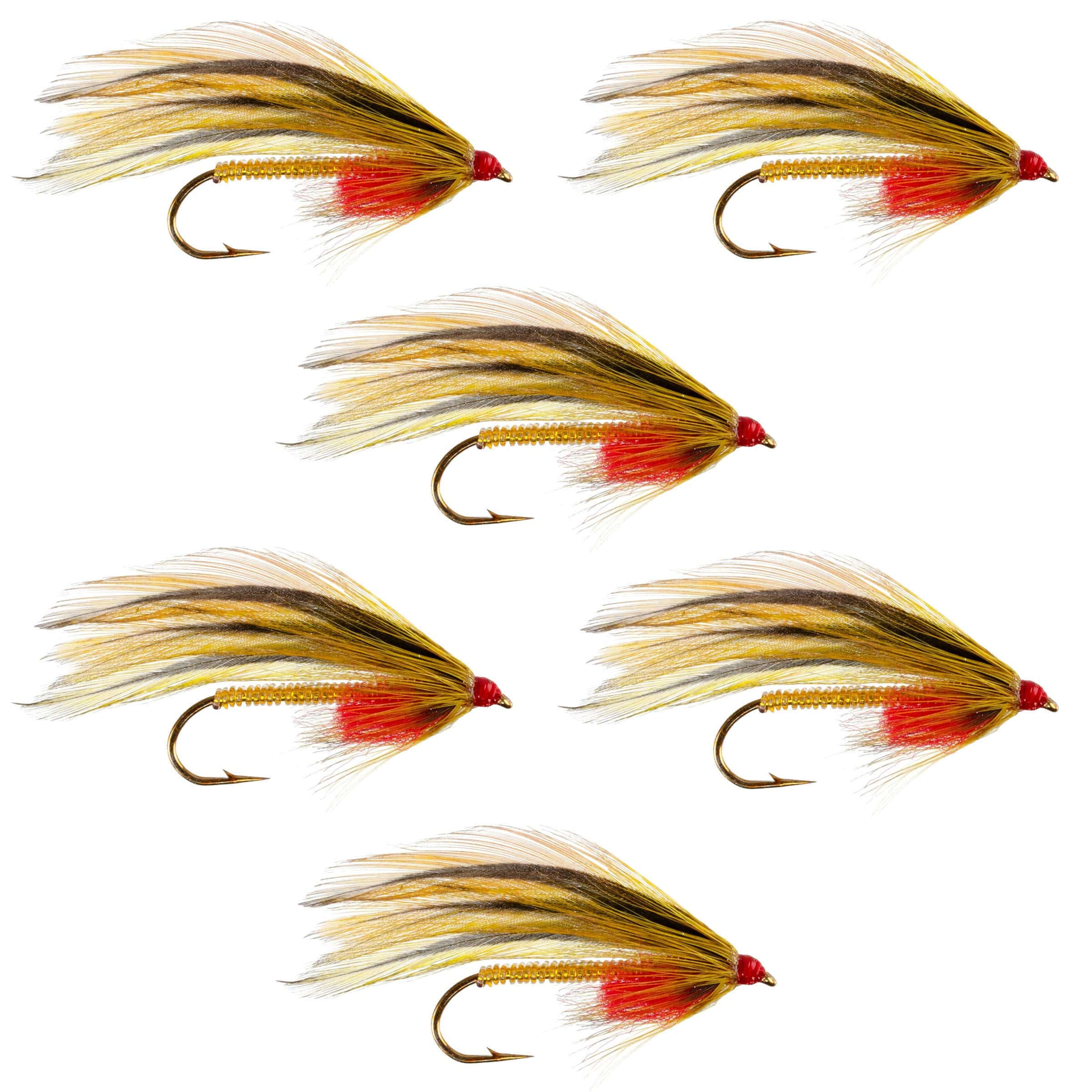 The Fly Fishing Place Trout Wet Flies Platte River Special Classic Streamer Flies - Set of 6- Hook Size 4