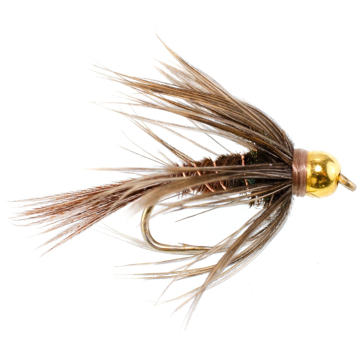 The Fly Fishing Place Trout Wet Flies Soft Hackle Bead Head Pheasant Tail Nymph Fly Fishing Flies - 6 Flies Hook Size 16