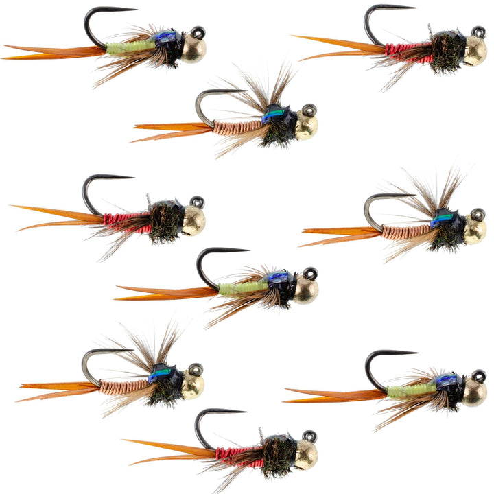 best fly fishing lures Tactical Tungsten Bead Head Copper John Euro Nymph Assortment Fly Fishing Flies