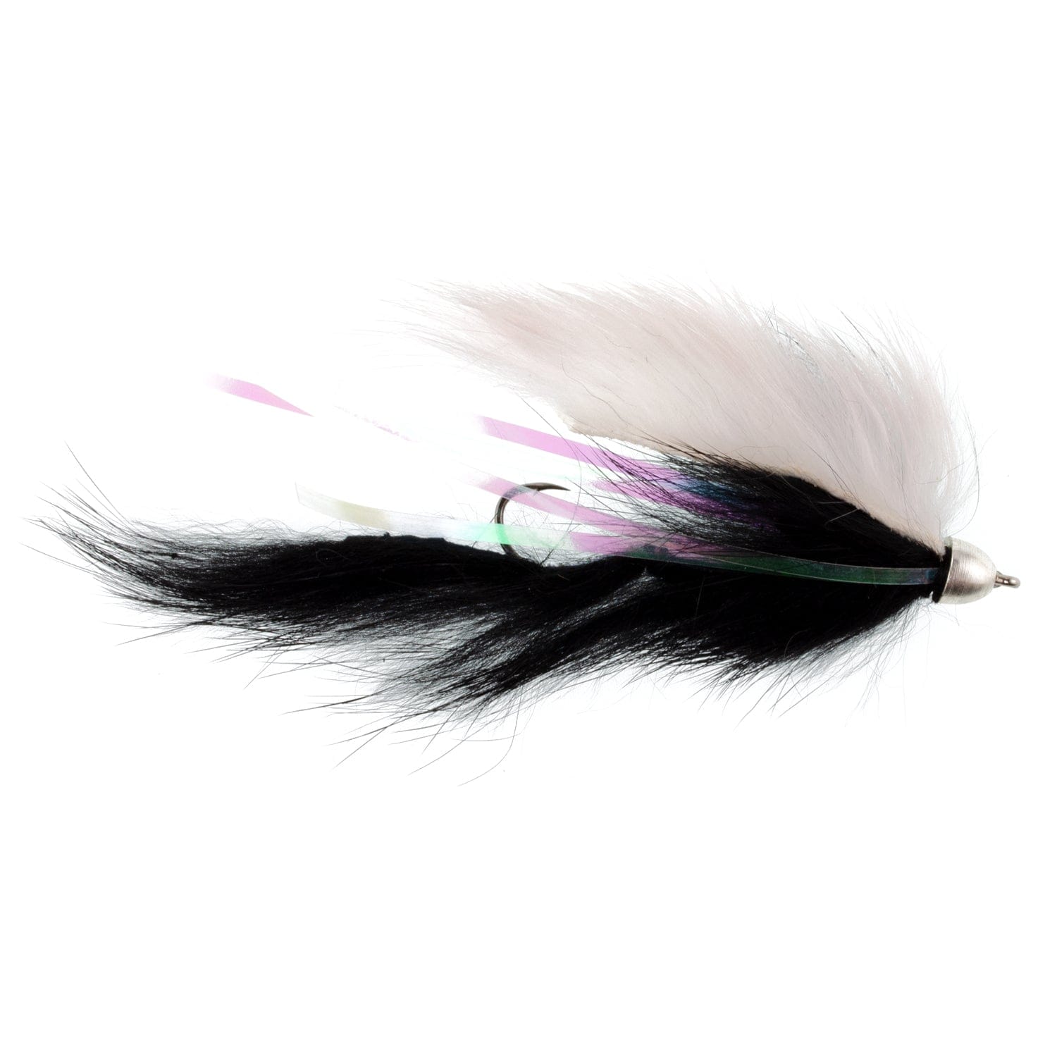 The Fly Fishing Place Trout Wet Flies The Fly Fishing Place Dolly Llama Stinger Streamer Flies - 3 Black and White Salmon Steelhead Trout Alaska Fly Fishing Flies - Hook Size 4