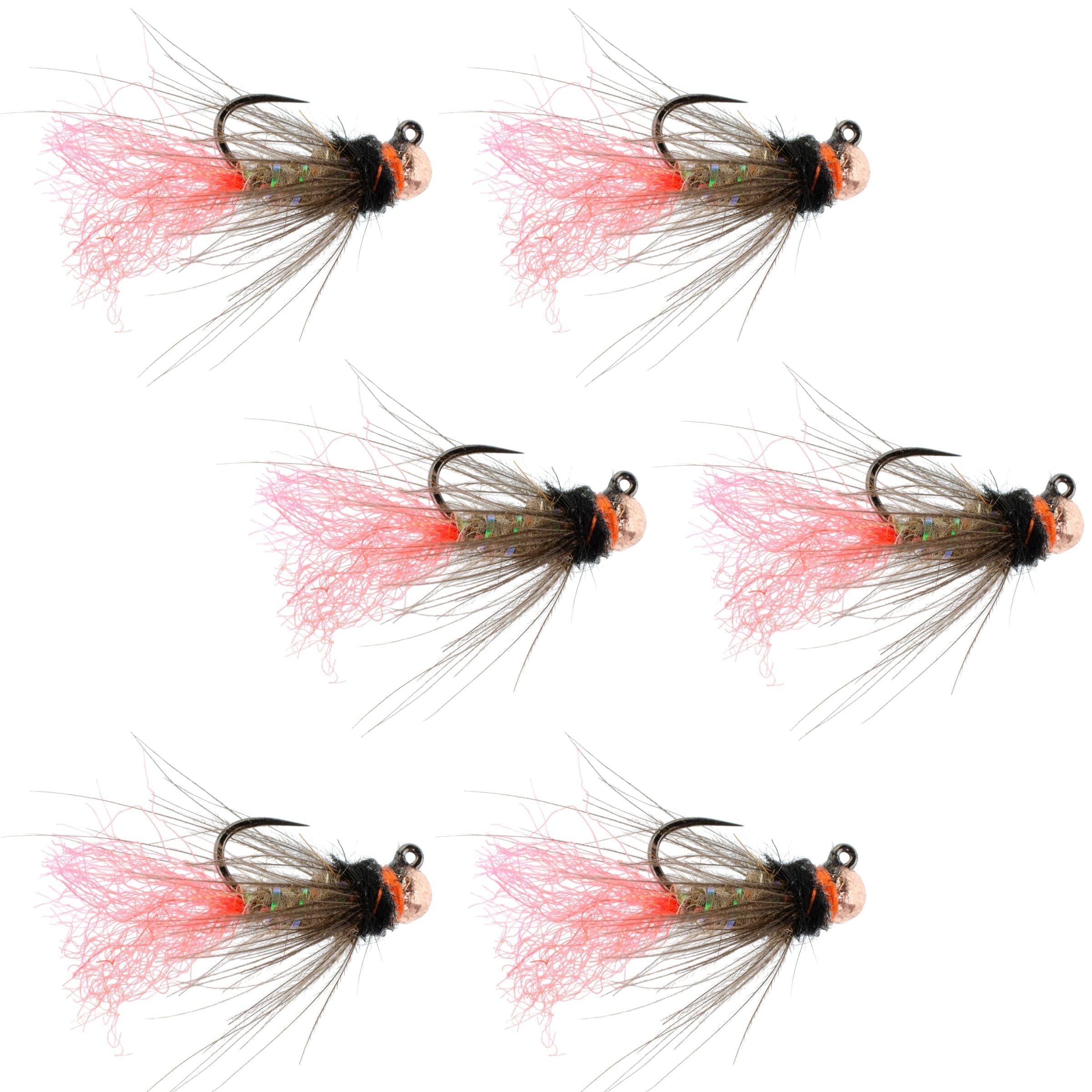 The Fly Fishing Place Trout Wet Flies Tungsten Bead Jig Tasmanian Devil Tactical Czech Nymph Euro Nymphing Fly - 6 Flies Size 16