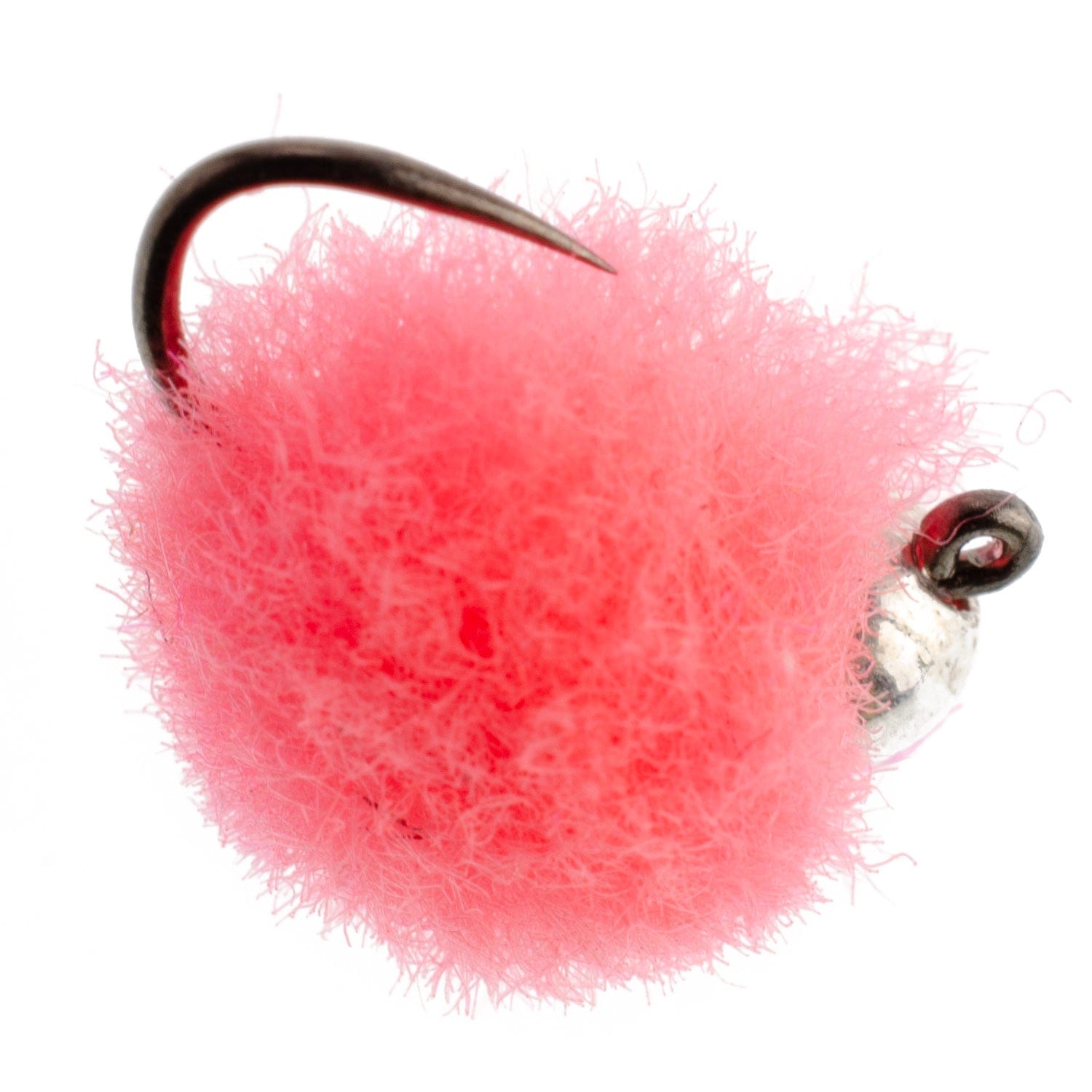 The Fly Fishing Place Trout Wet Flies Tungsten Bead Tactical Euro Hot Pink Jig Egg Barbless Czech Nymph Fly - 1 Dozen Flies Size 16